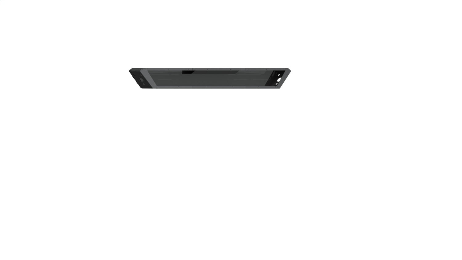 Road Armor DHRC1 Identity Headache Racks; Standard 40 in. Center Light Pod; Raw; Road Armor DHRC1
