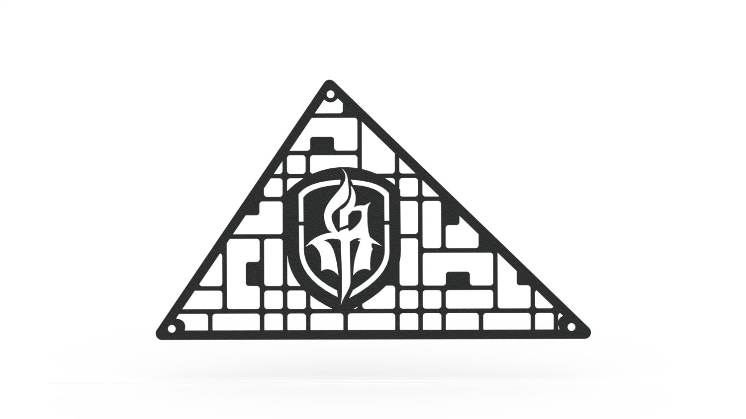 Road Armor DHRC1MD Identity Headache Racks; Standard 40 in. Center Light Pod; Identity Mesh; Raw; Road Armor DHRC1MD
