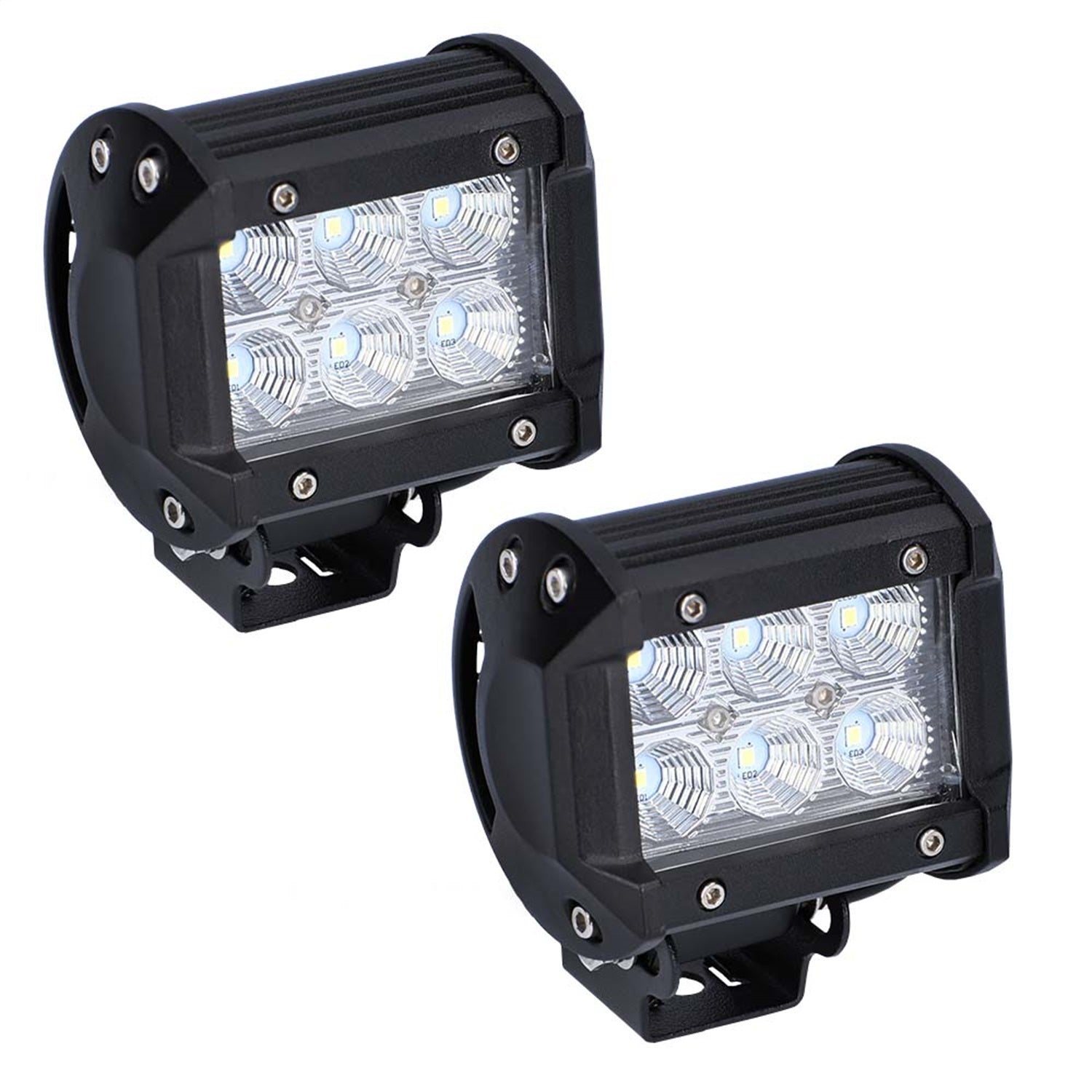 Metra Electronics DL-CL1 Dual Row LED Cube Lights; 4 in.; 6 LED; Metra Electronics DL-CL1