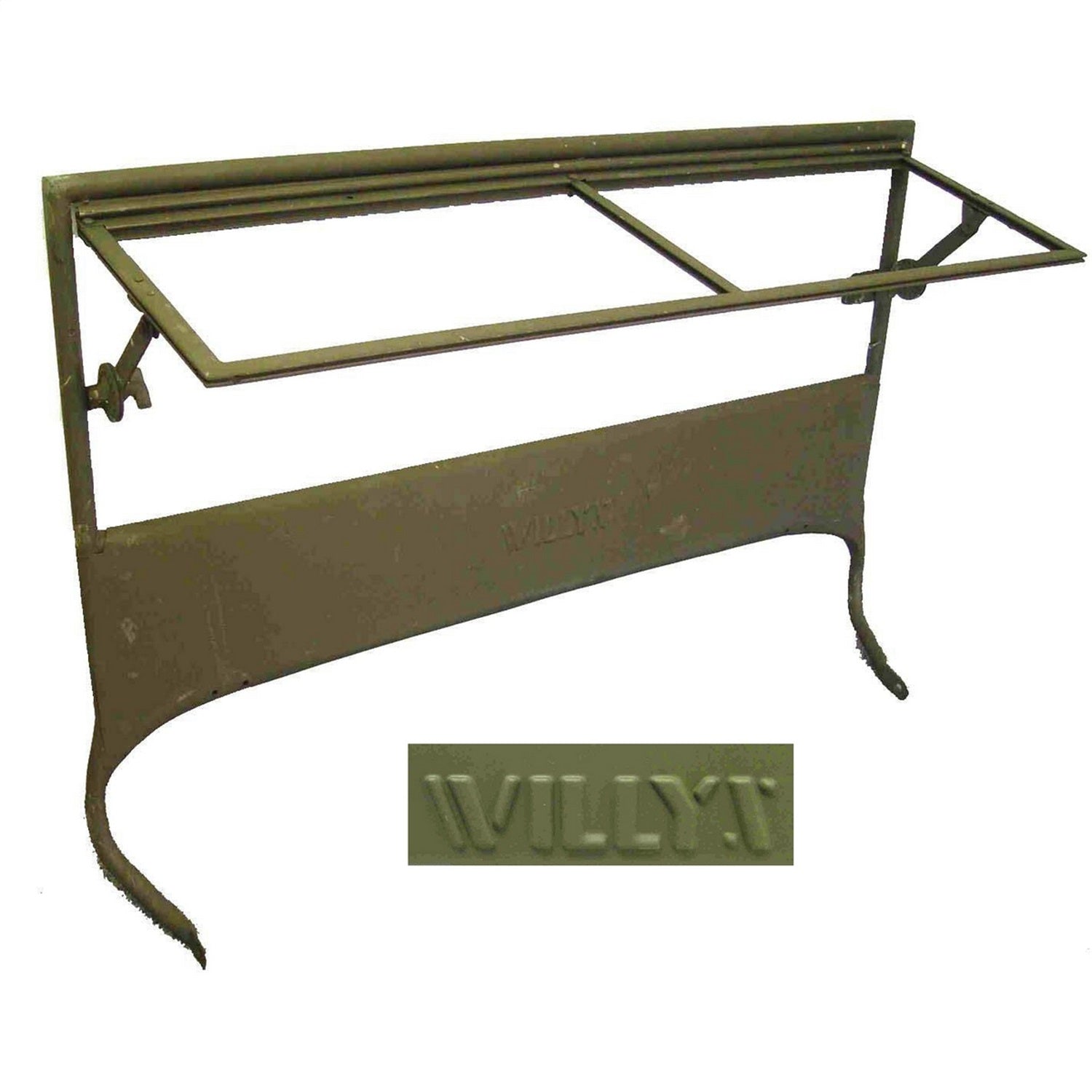 Omix DMC-663628 Windshield Frame; Willys® Marked; Omix DMC-663628