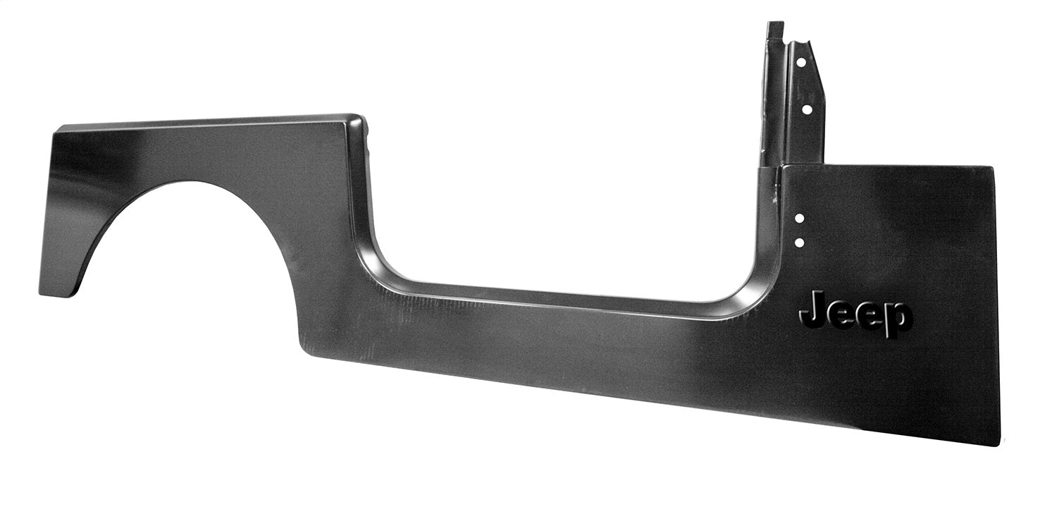 Omix DMC-8133338 Side Panel; Right; Stamped w/Jeep Logo; Licensed MOPAR Restoration Product; Omix DMC-8133338