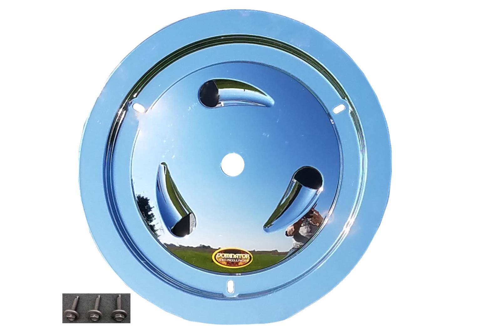 Dominator Race Body DOM-1007-B-CHROME Wheel Cover Bolt-On Chrome Real Style Dominator Race Body DOM-1007-B-CHROME