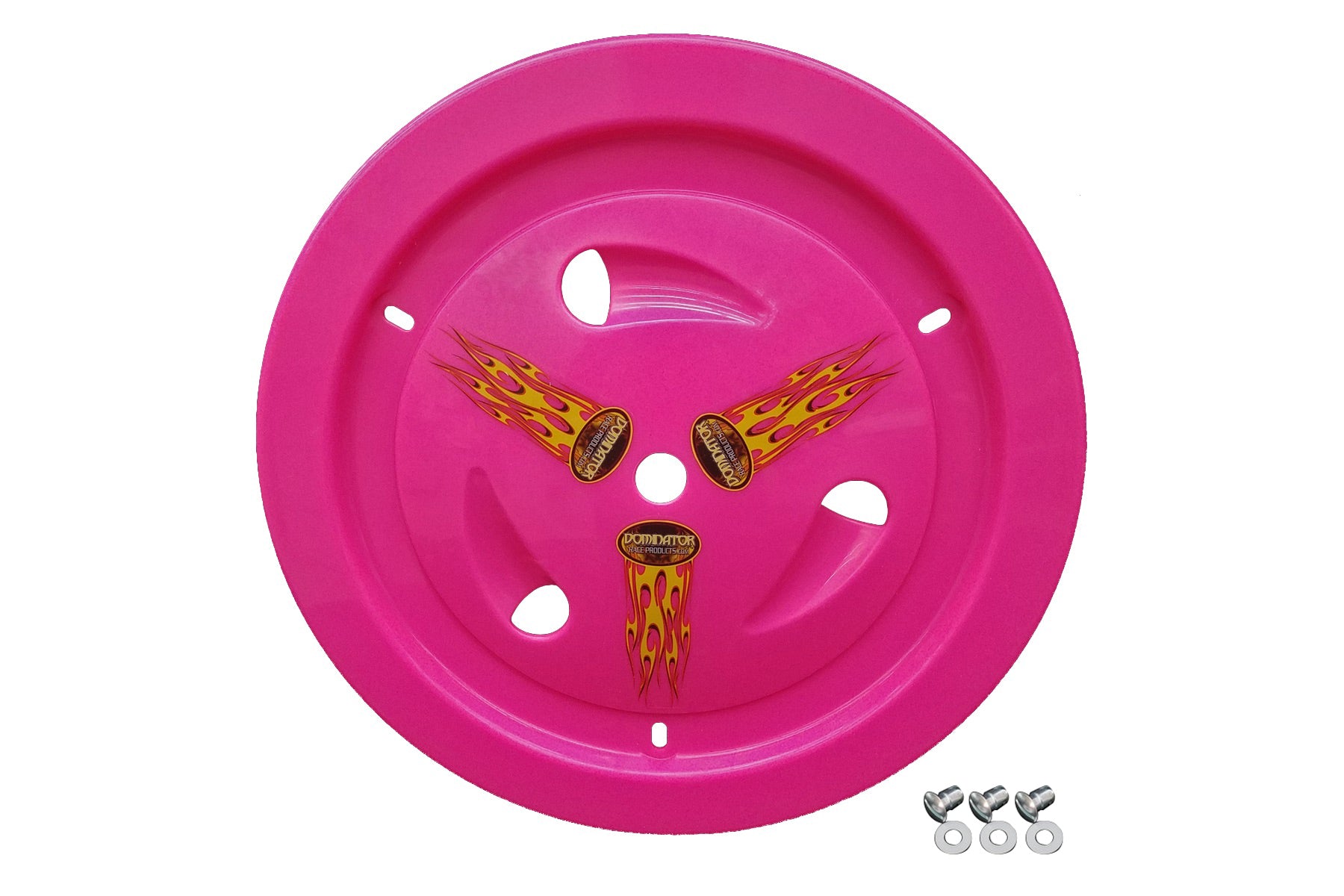 Dominator Race Body DOM-1007-D-PK Wheel Cover Dzus-On Pink Real Style Dominator Race Body DOM-1007-D-PK