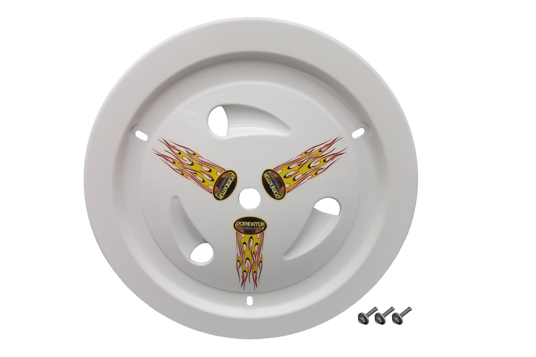 Dominator Race Body DOM-1013-B-WH Wheel Cover Bolt-On White Dominator Race Body DOM-1013-B-WH