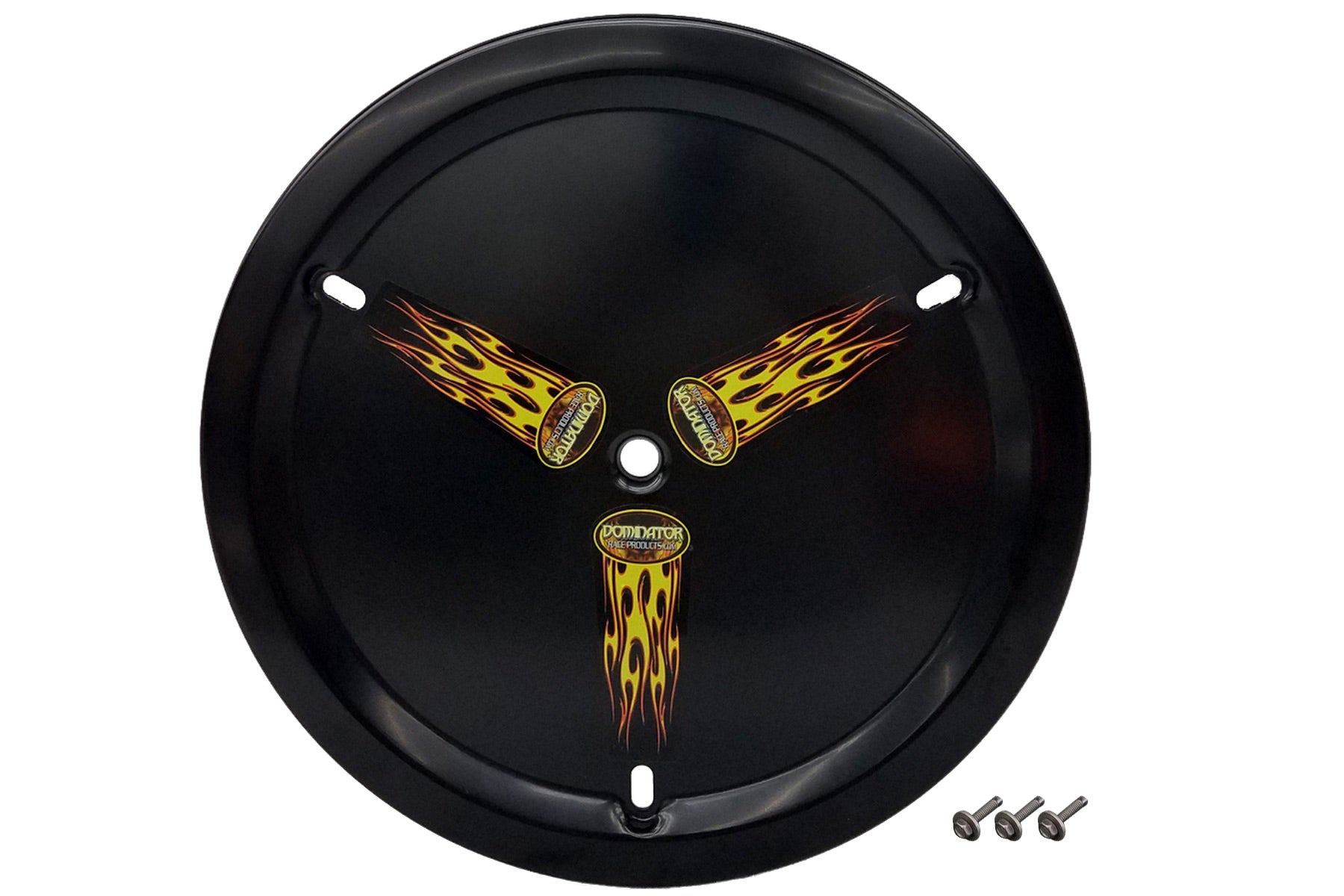 Dominator Race Body DOM-1030-B-BK Wheel Cover Aluminum Bolt-On 15in Black Dominator Race Body DOM-1030-B-BK