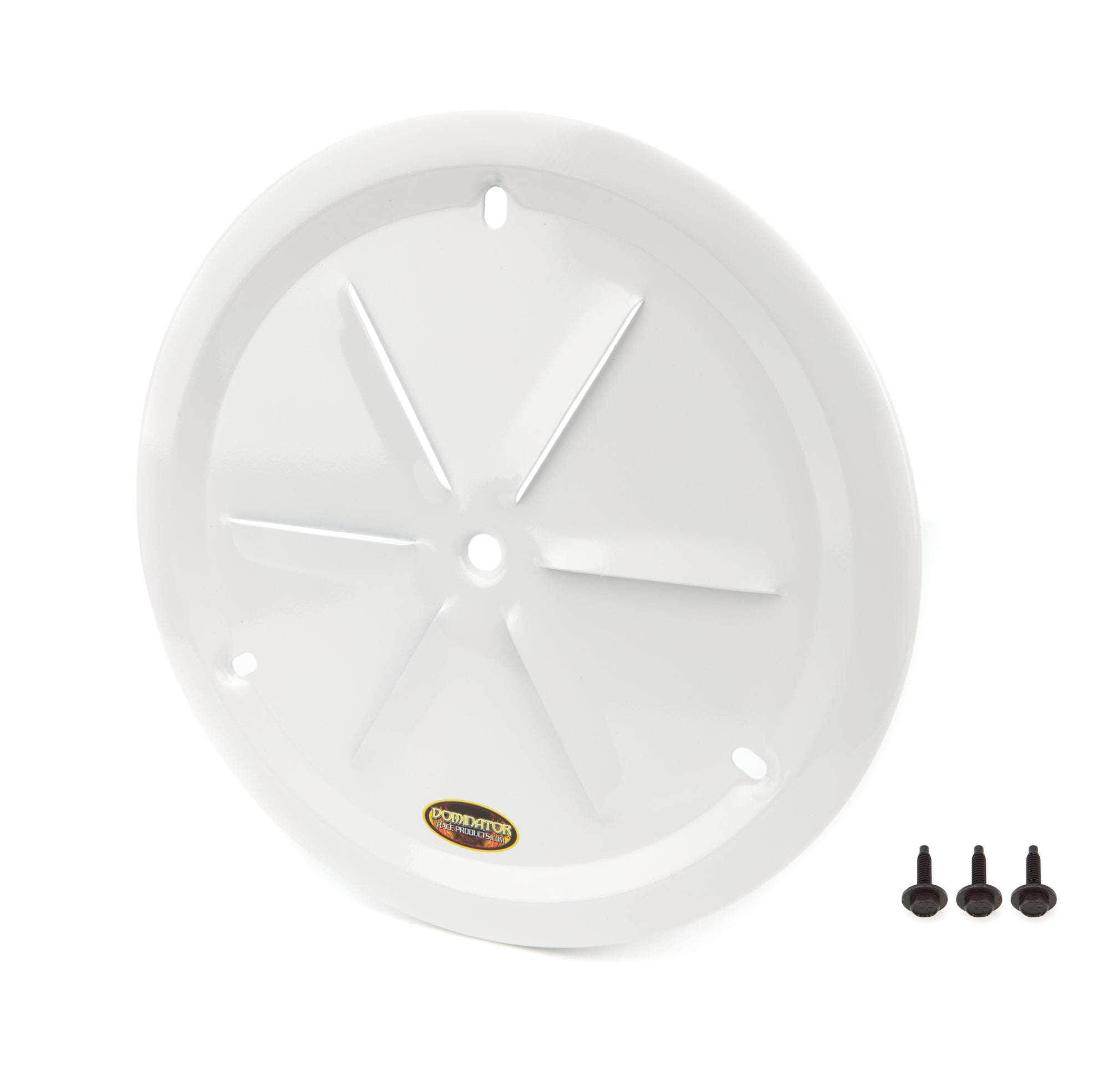 Dominator Race Body DOM-1031-B-WH Wheel Cover Louver Vent Alum Bolt 15in White Dominator Race Body DOM-1031-B-WH