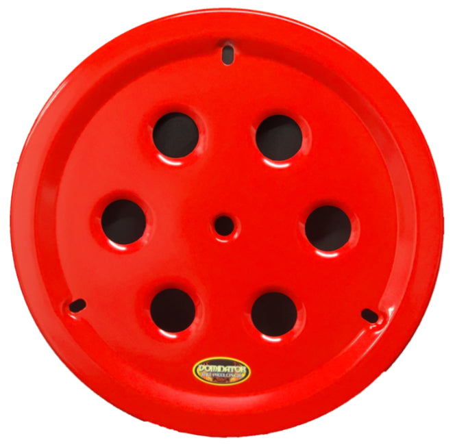 Dominator Race Body DOM-1032-B-RD Wheel Cover Hole Vent Alum Bolt 15in Red Dominator Race Body DOM-1032-B-RD