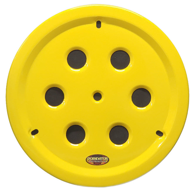 Dominator Race Body DOM-1032-B-YE Wheel Cover Hole Vent Alum Bolt 15in Yellow Dominator Race Body DOM-1032-B-YE