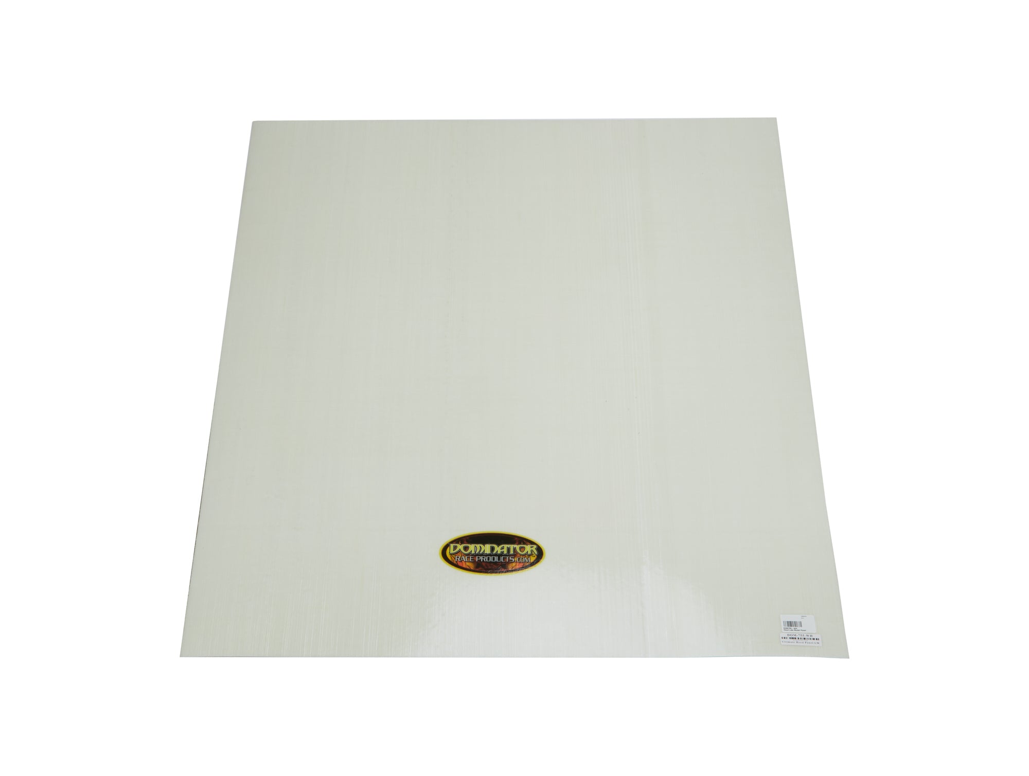 Dominator Race Body DOM-755-WH Hood Late Model Panel White  48in x 54in Dominator Race Body DOM-755-WH