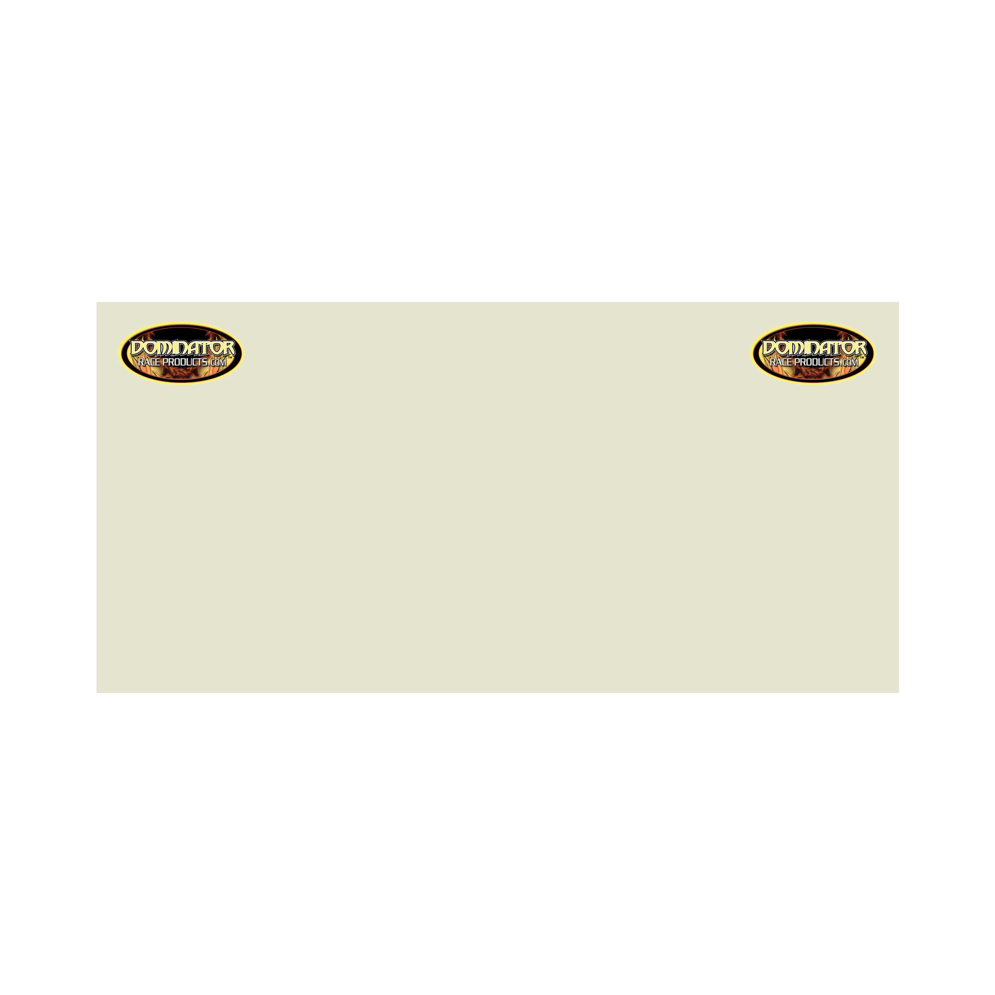 Dominator Race Body DOM-776-WH Quarter Panel Mod White  30in x 70in Dominator Race Body DOM-776-WH
