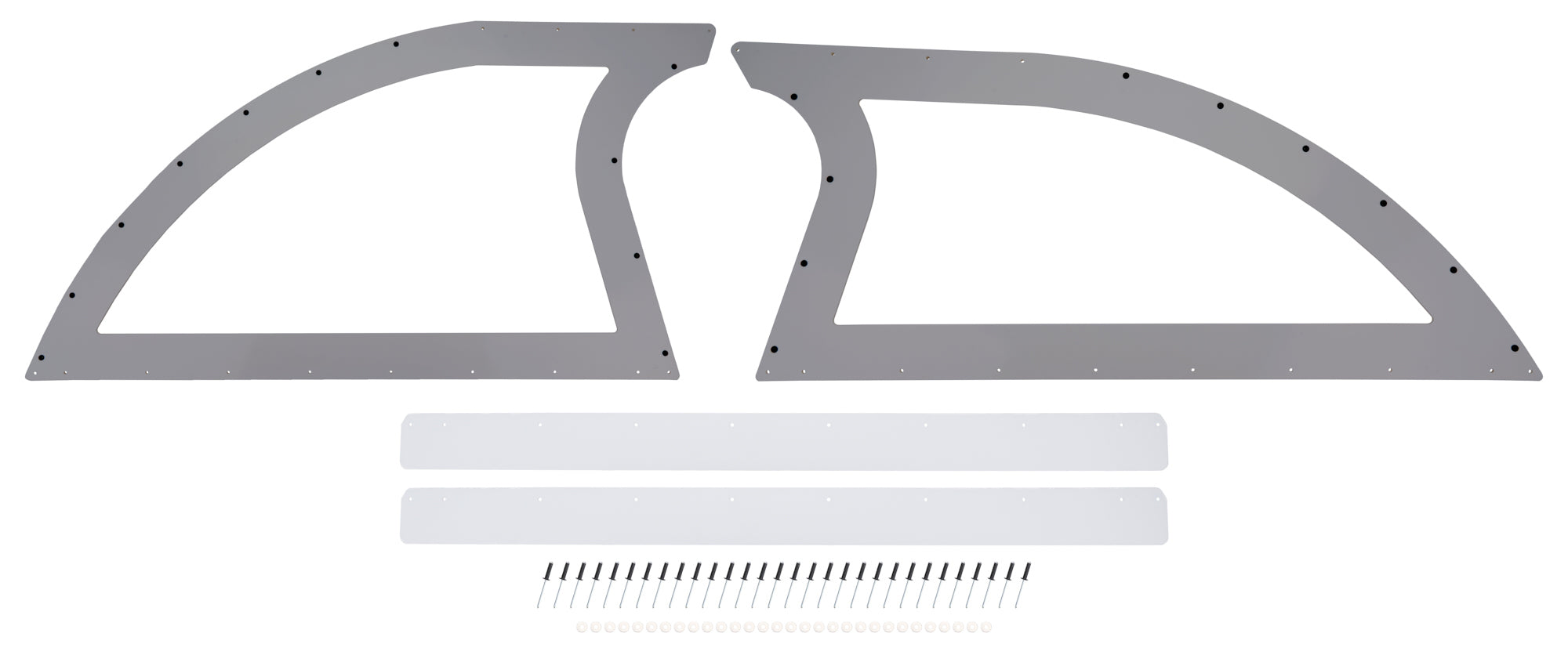 Dominator Race Body DOM-830-GRY Sail Panel Pair Late Model Gray Dominator Race Body DOM-830-GRY