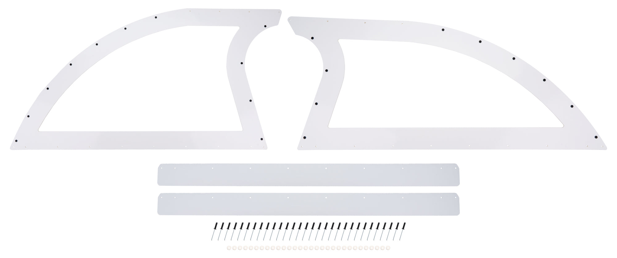 Dominator Race Body DOM-830-WH Sail Panel Pair Late Model White Dominator Race Body DOM-830-WH
