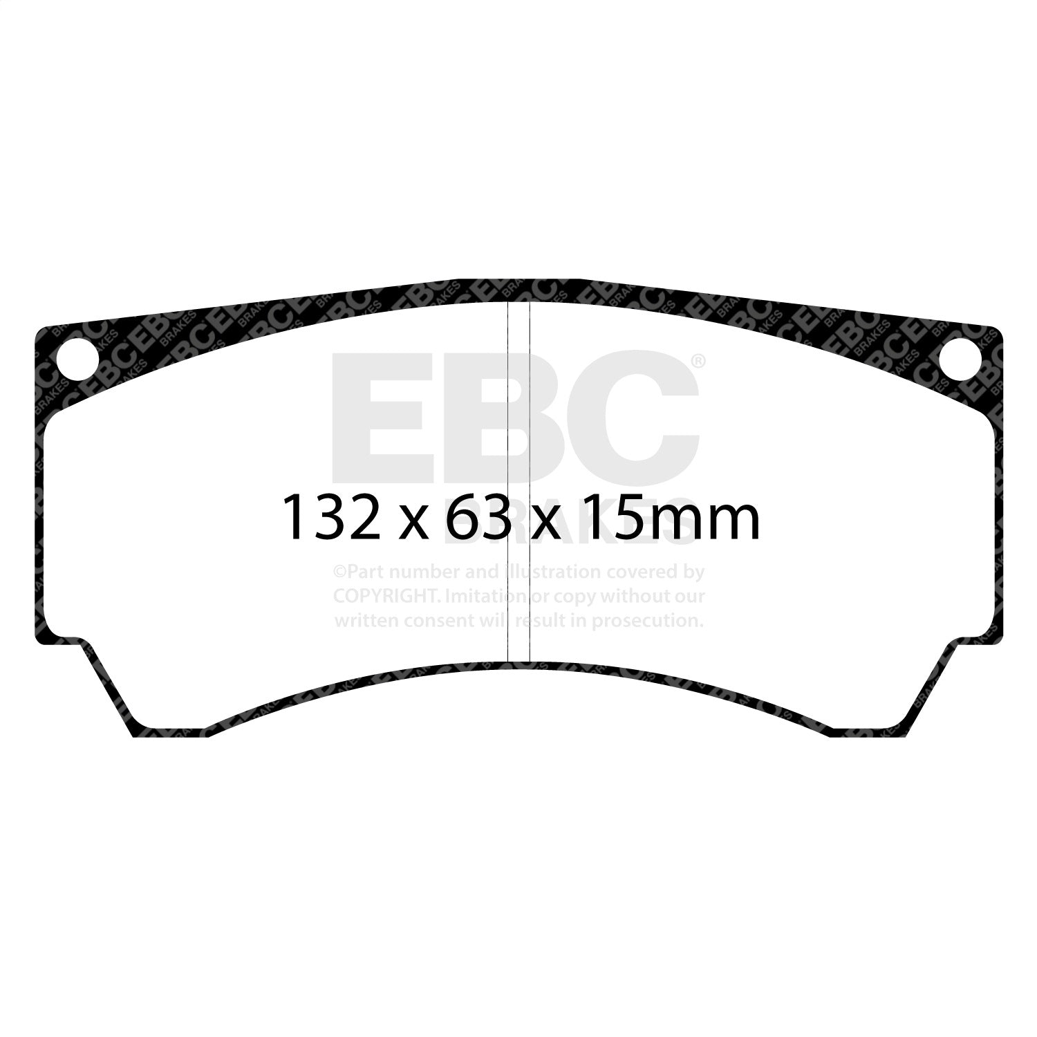 EBC Brakes Racing DP8066RPX EBC RPX Race Brake Pads; Front; For Alcon Mono 4; EBC Brakes Racing DP8066RPX