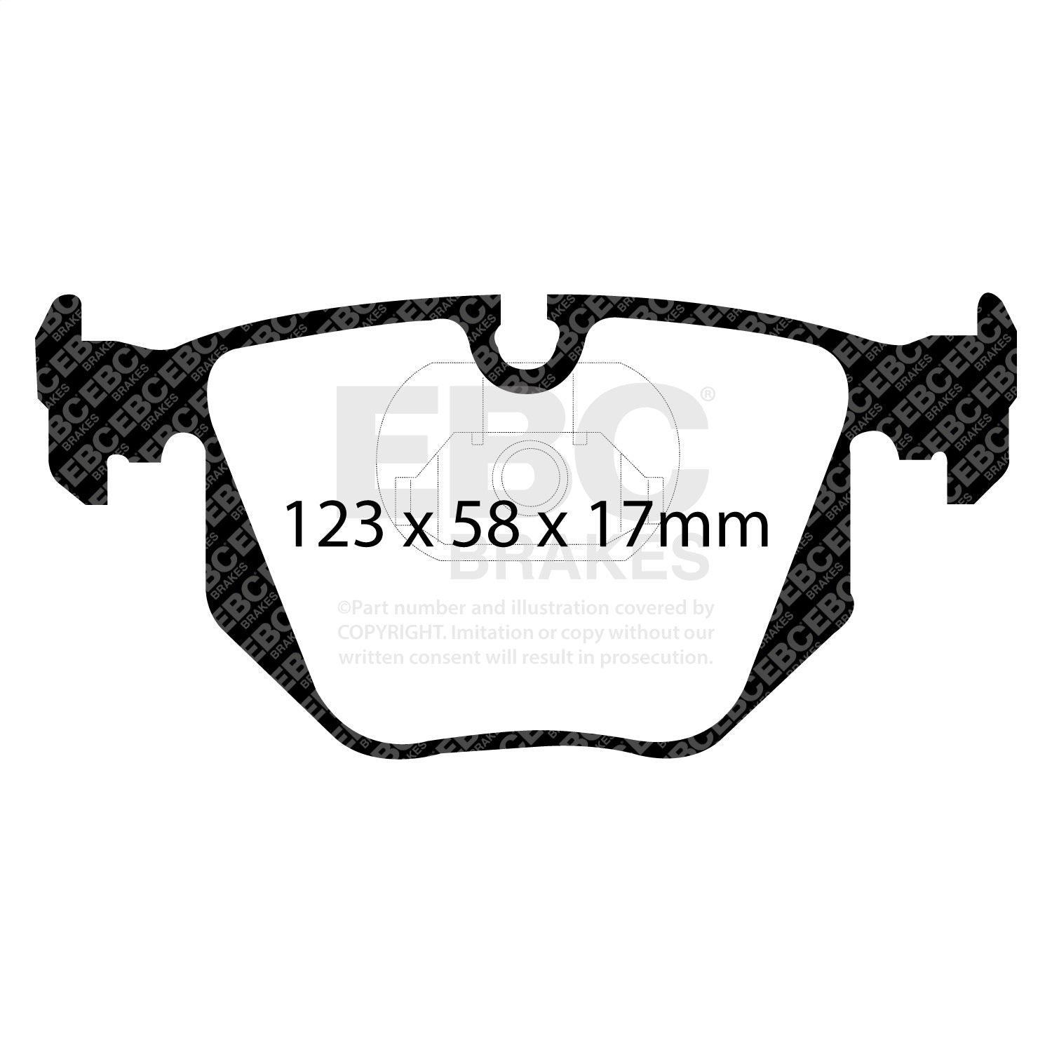 EBC Brakes ED91118 Truck/SUV Extra Duty Brake Pads EBC Brakes ED91118