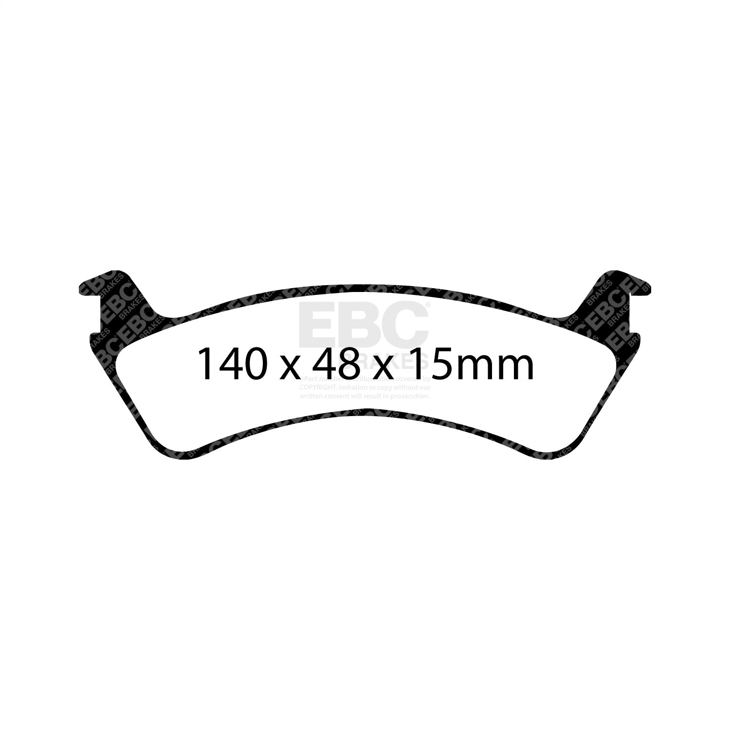EBC Brakes ED91130 Truck/SUV Extra Duty Brake Pads EBC Brakes ED91130