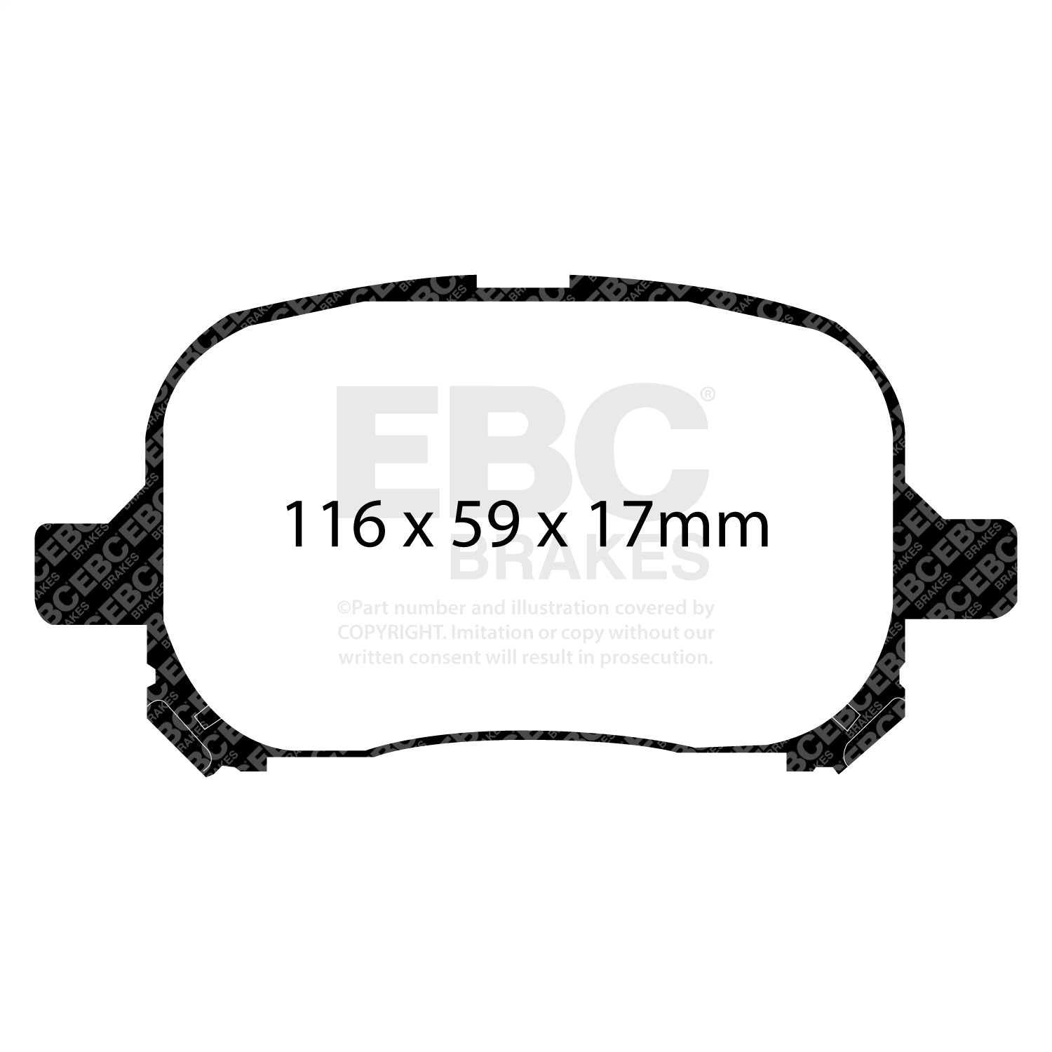 EBC Brakes UD707 Ultimax OEM Replacement Brake Pads EBC Brakes UD707