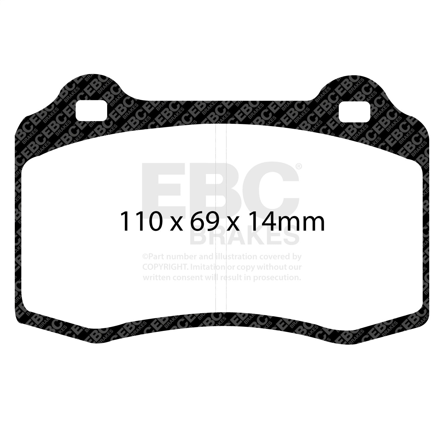 EBC Brakes Racing DP81140RP1 EBC RP-1 Race Brake Pads EBC Brakes Racing DP81140RP1