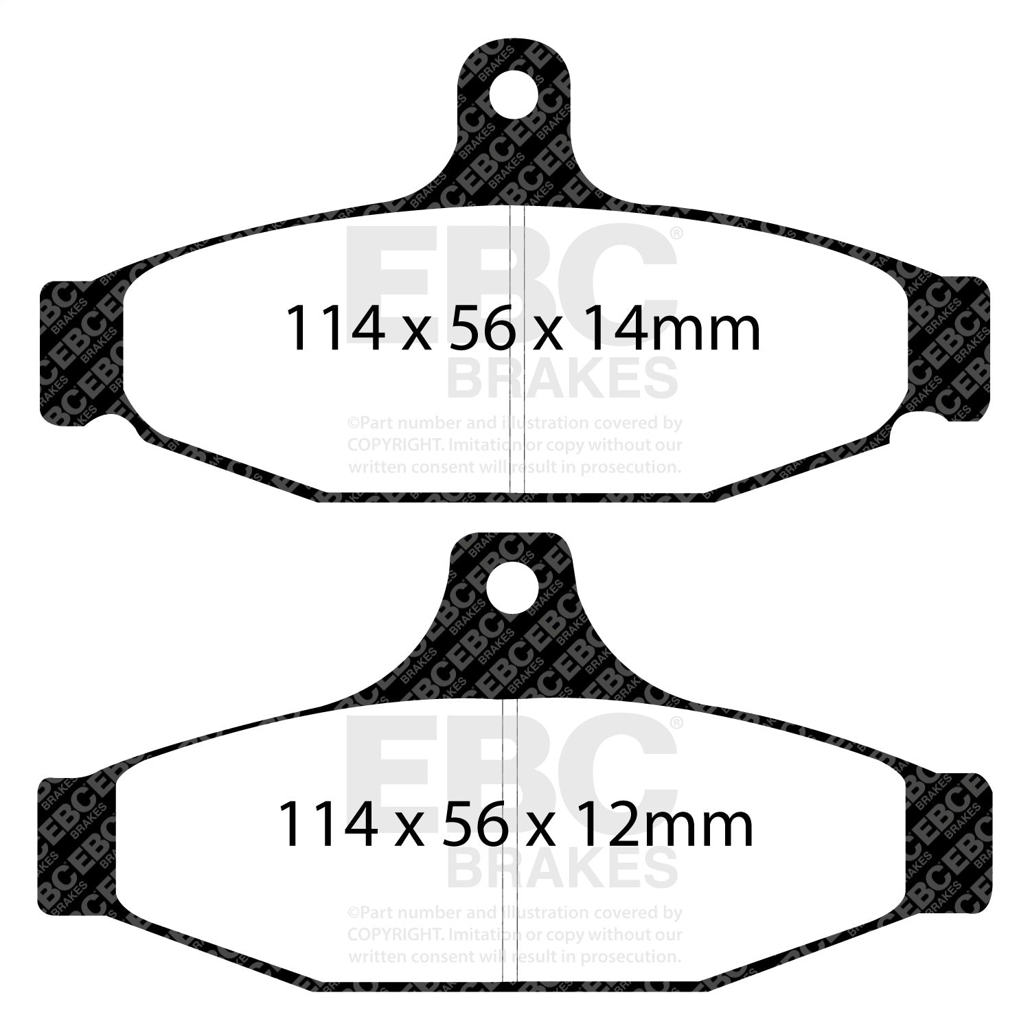 EBC Brakes DP91167 Orangestuff 9000 Series Race Brake Pads EBC Brakes DP91167