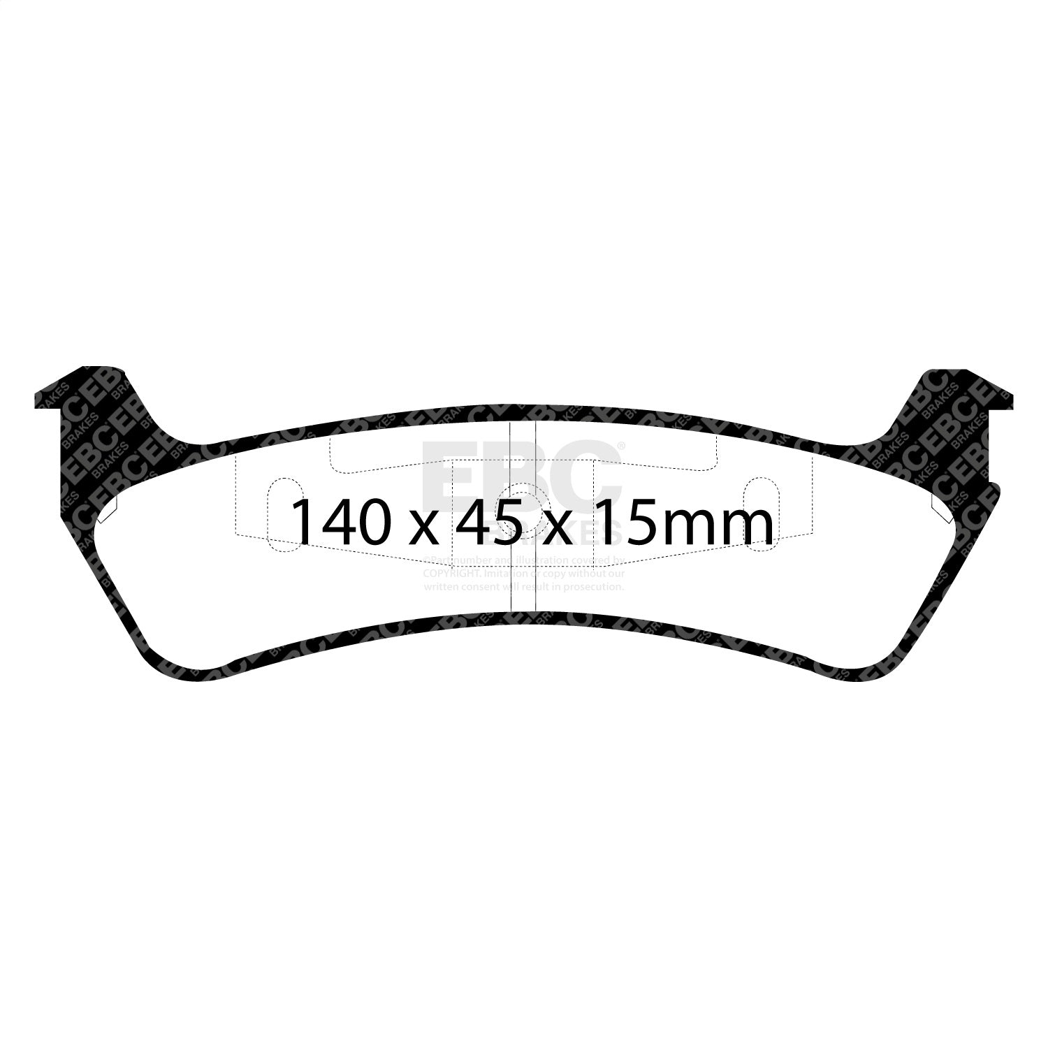 EBC Brakes ED91201 Truck/SUV Extra Duty Brake Pads EBC Brakes ED91201