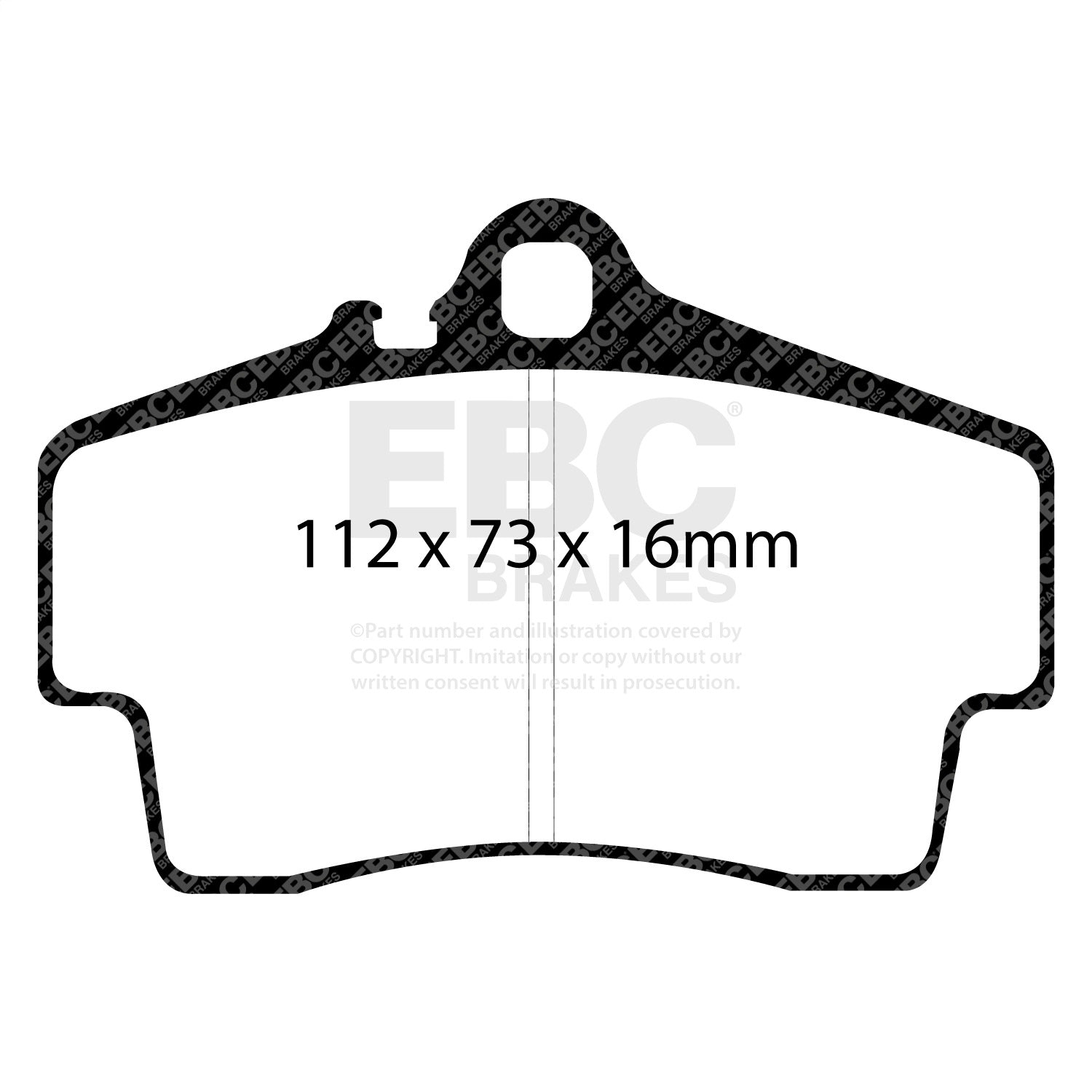 EBC Brakes Racing DP81208RP1 EBC RP-1 Race Brake Pads EBC Brakes Racing DP81208RP1