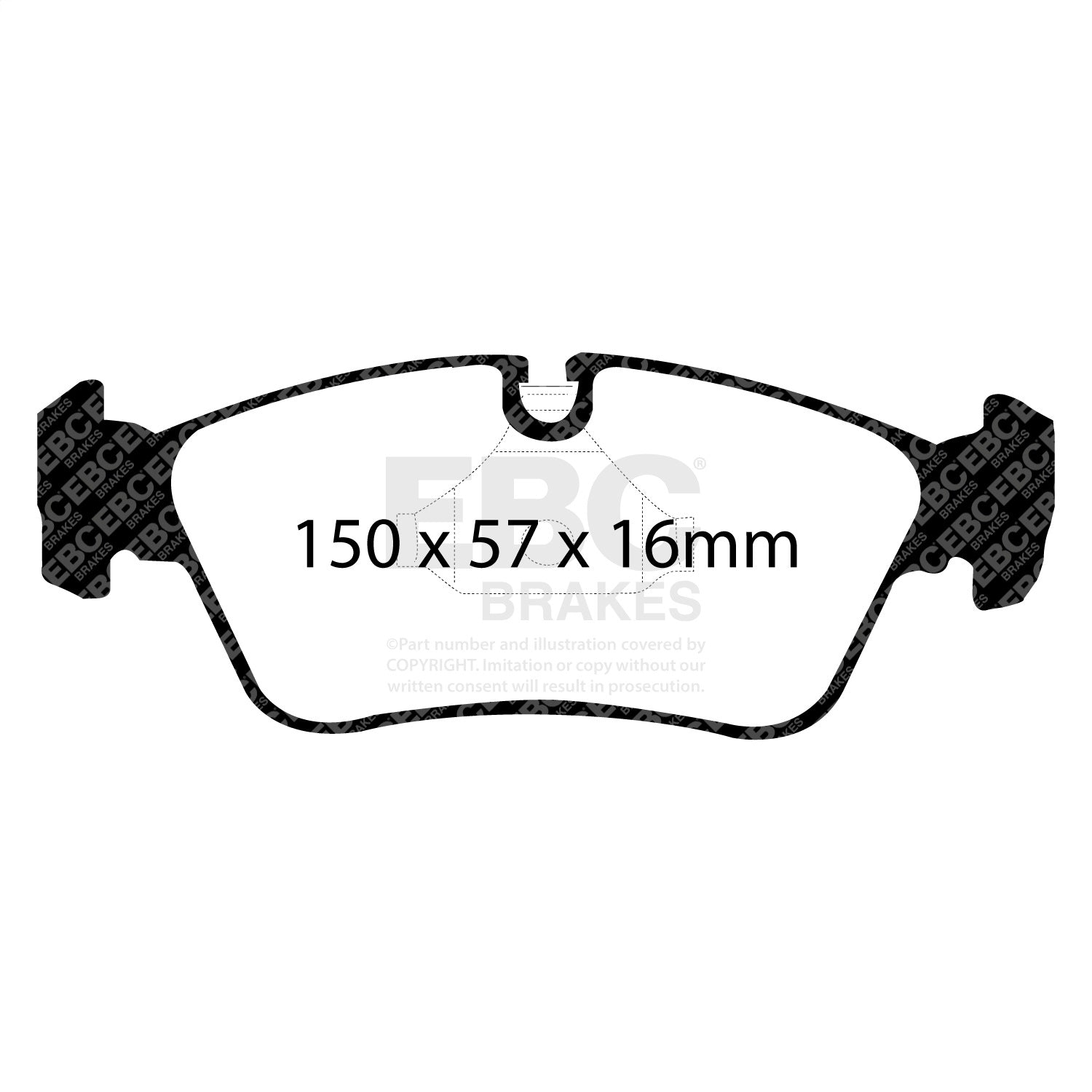 EBC Brakes Racing DP81211RP1 EBC RP-1 Race Brake Pads EBC Brakes Racing DP81211RP1