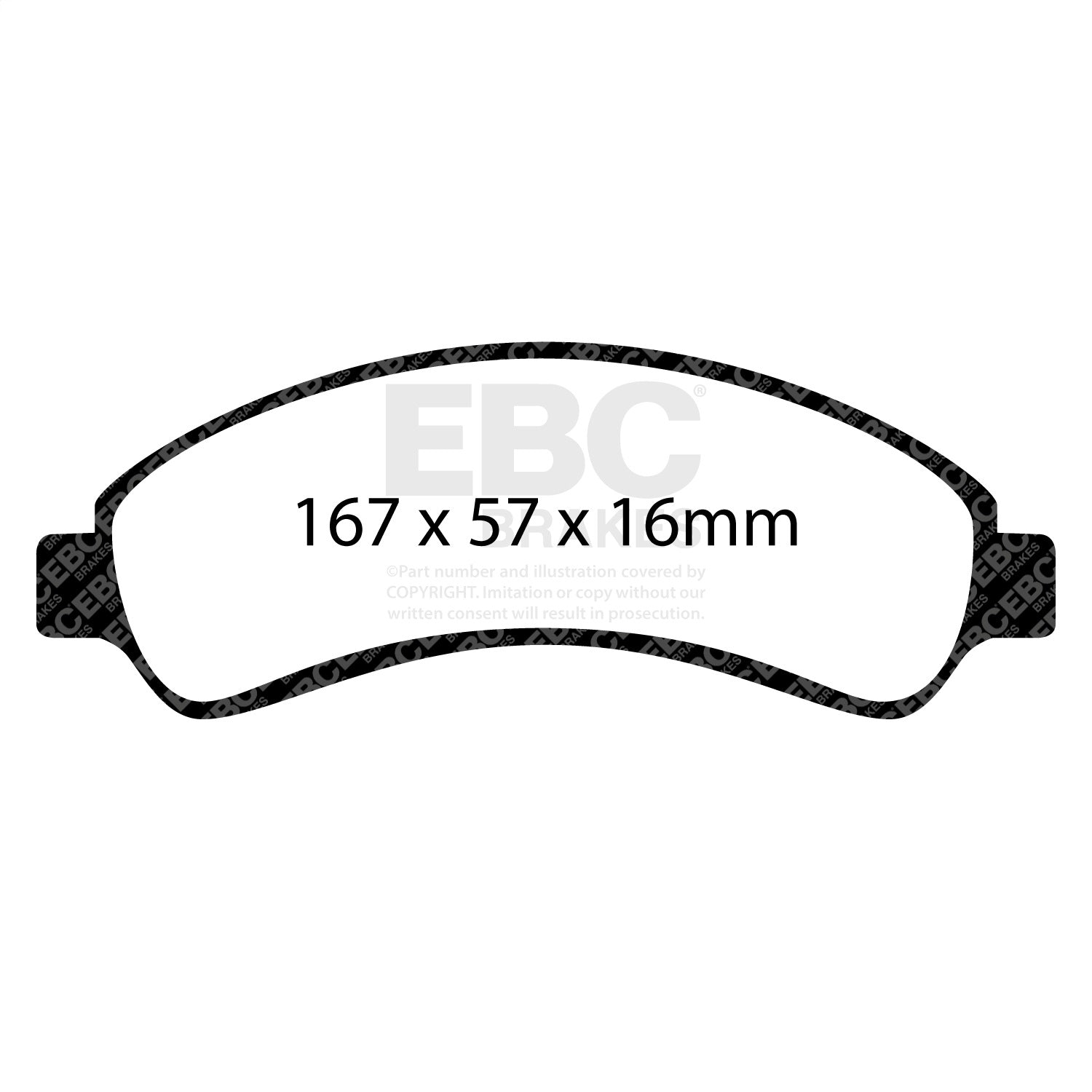 EBC Brakes ED91256 Truck/SUV Extra Duty Brake Pads EBC Brakes ED91256