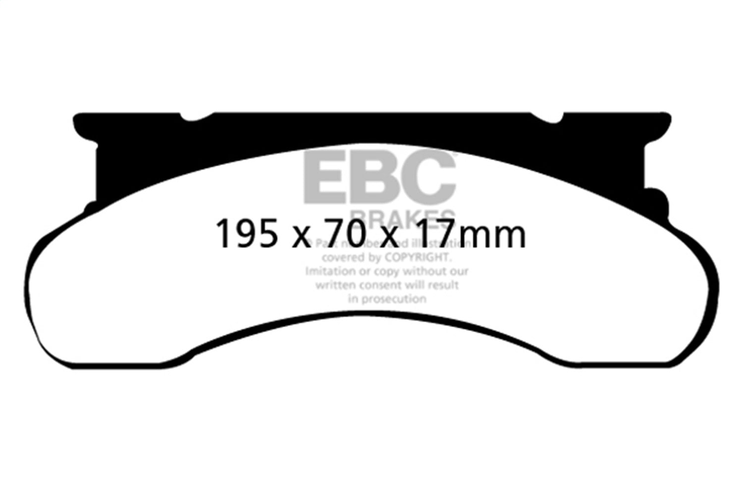 EBC Brakes DP71258 7000 Series Greenstuff Low Dust Truck/SUV Brake Pads; FMSI Pad No. D120; EBC Brakes DP71258