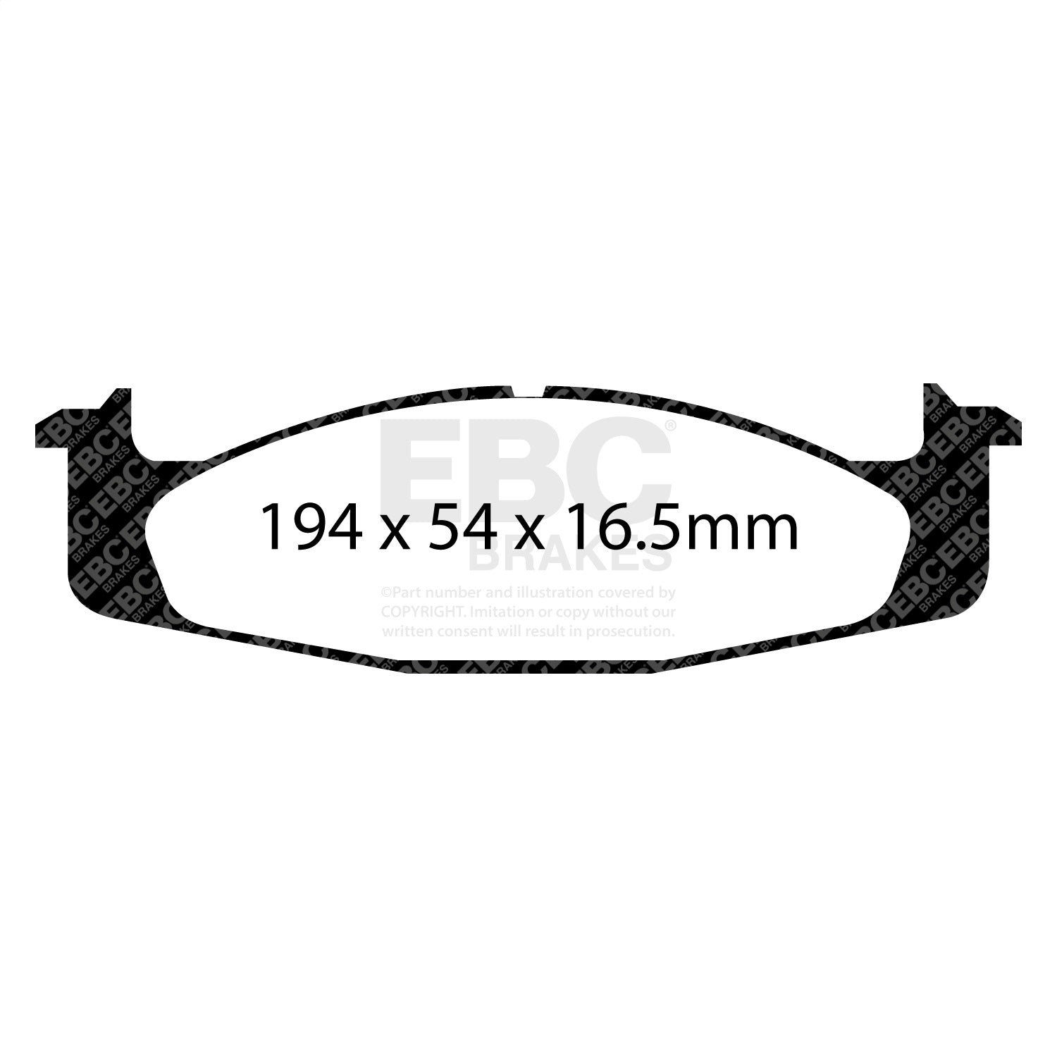 EBC Brakes DP71260 7000 Series Greenstuff Low Dust Truck/SUV Brake Pads EBC Brakes DP71260