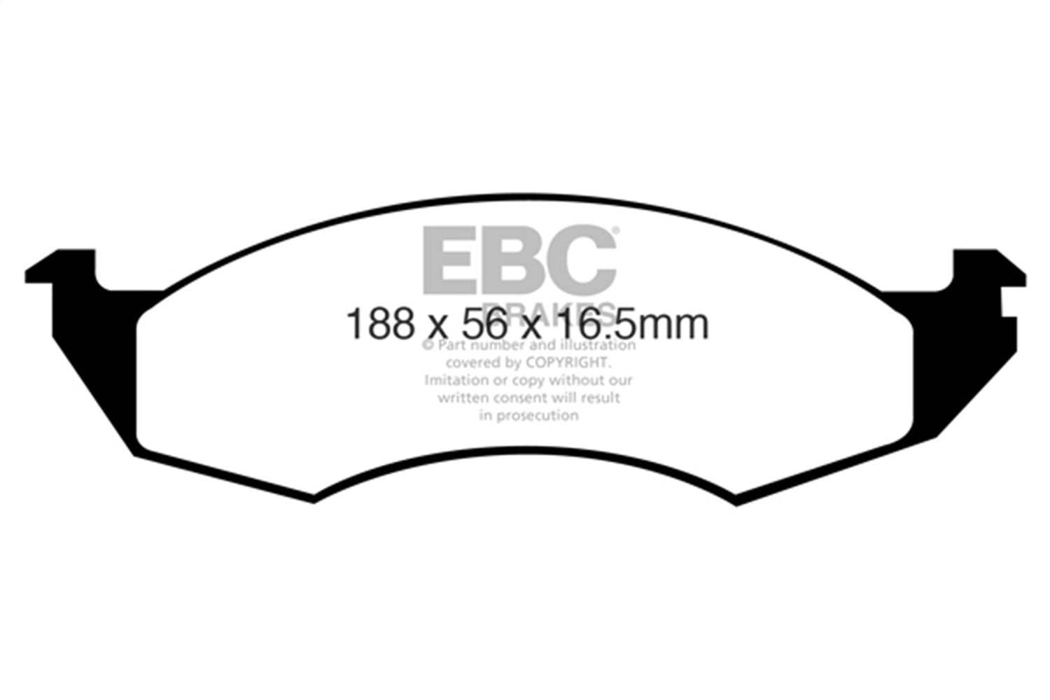 EBC Brakes DP71269 7000 Series Greenstuff Low Dust Truck/SUV Brake Pads; FMSI Pad No. D576; EBC Brakes DP71269