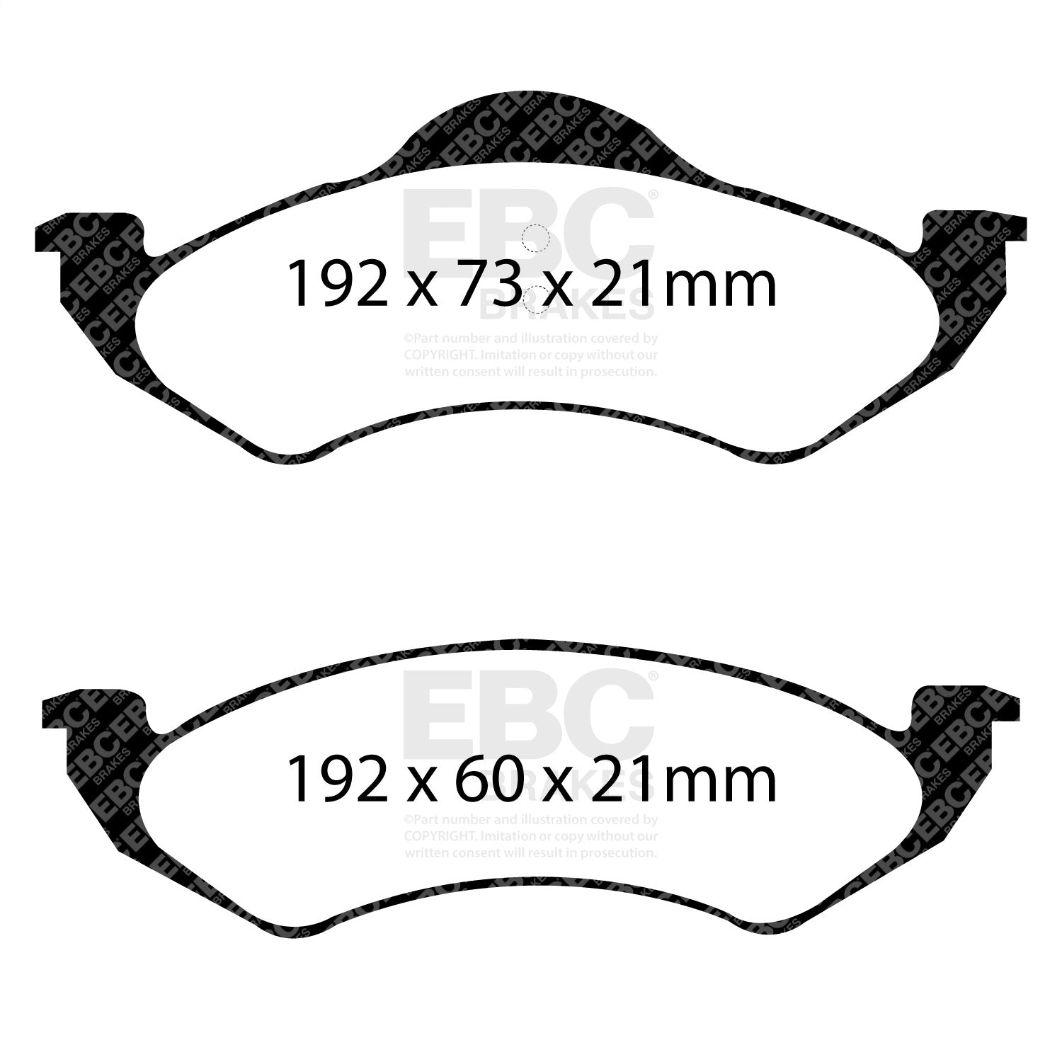 EBC Brakes DP71275 7000 Series Greenstuff Low Dust Truck/SUV Brake Pads EBC Brakes DP71275