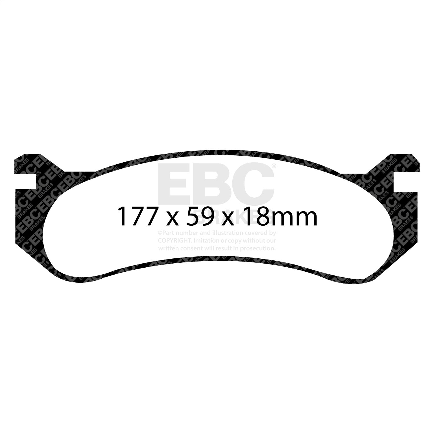 EBC Brakes DP71304 7000 Series Greenstuff Low Dust Truck/SUV Brake Pads EBC Brakes DP71304