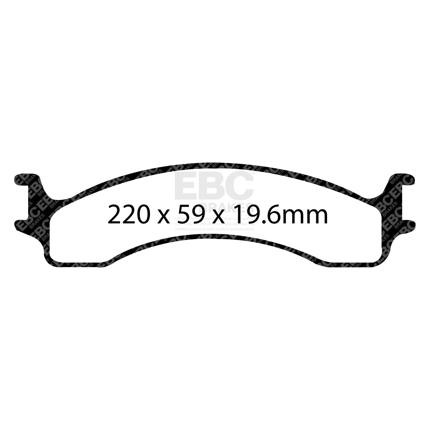 EBC Brakes DP71307 7000 Series Greenstuff Low Dust Truck/SUV Brake Pads EBC Brakes DP71307