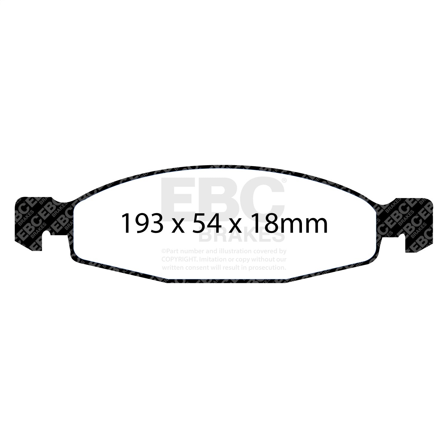 EBC Brakes DP71312 7000 Series Greenstuff Low Dust Truck/SUV Brake Pads EBC Brakes DP71312