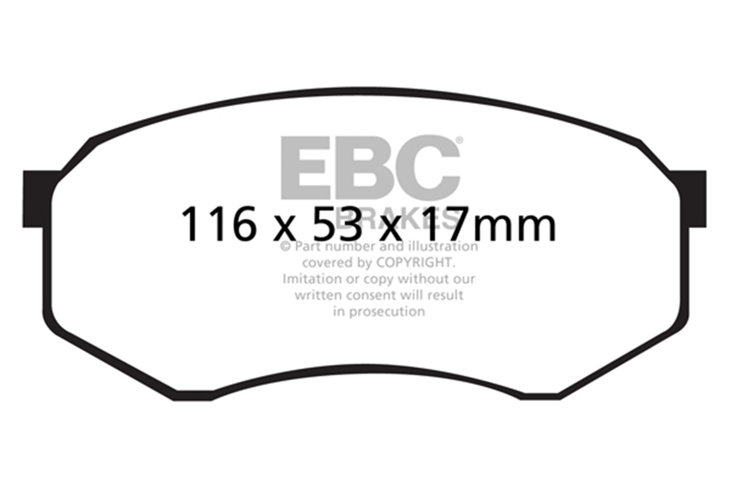 EBC Brakes DP71317 7000 Series Greenstuff Low Dust Truck/SUV Brake Pads EBC Brakes DP71317