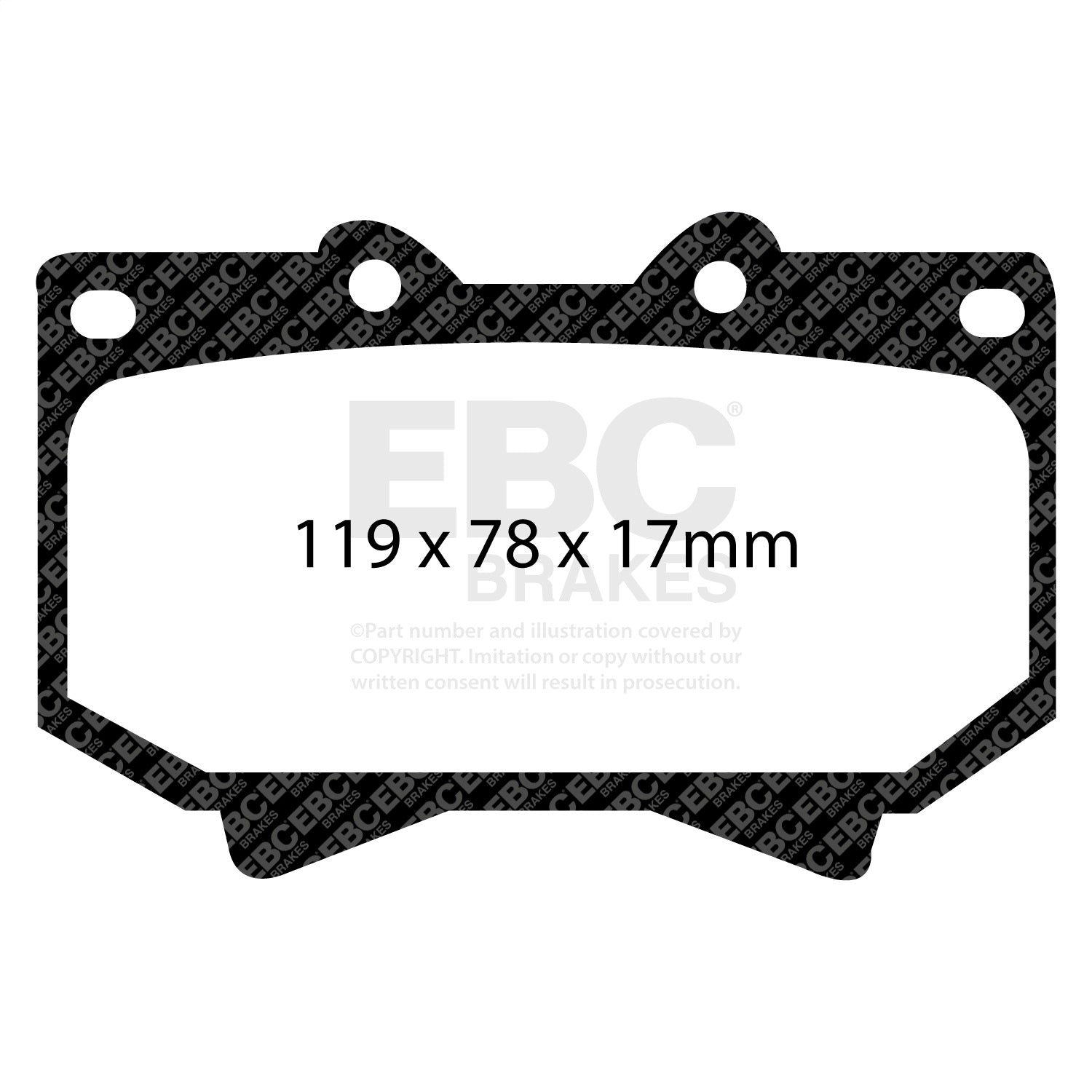 EBC Brakes DP71319 7000 Series Greenstuff Low Dust Truck/SUV Brake Pads EBC Brakes DP71319
