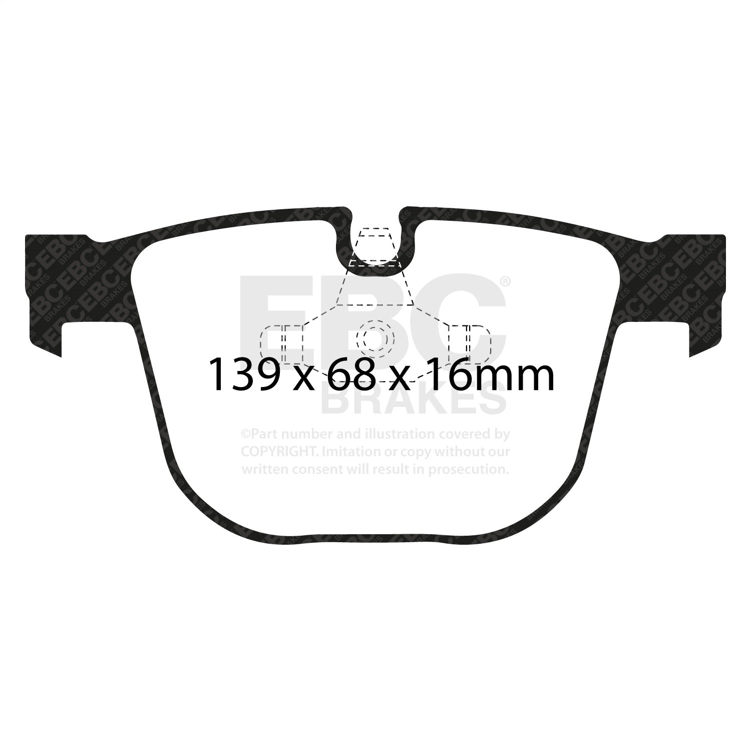 EBC Brakes DP91451 Orangestuff 9000 Series Race Brake Pads EBC Brakes DP91451