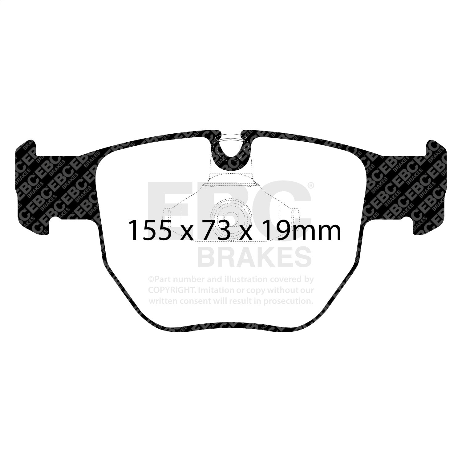 EBC Brakes DP71463 7000 Series Greenstuff Low Dust Truck/SUV Brake Pads EBC Brakes DP71463