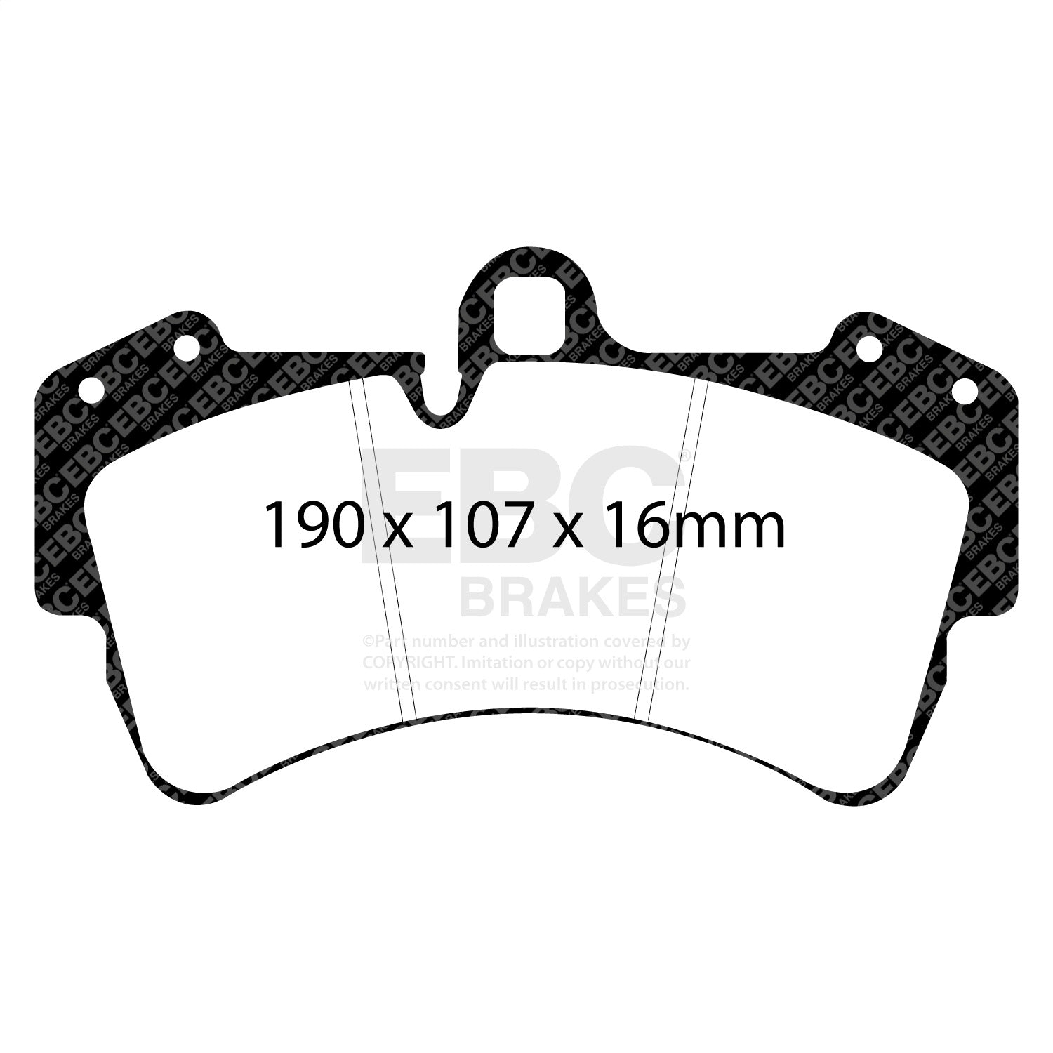 EBC Brakes ED91473 Truck/SUV Extra Duty Brake Pads EBC Brakes ED91473