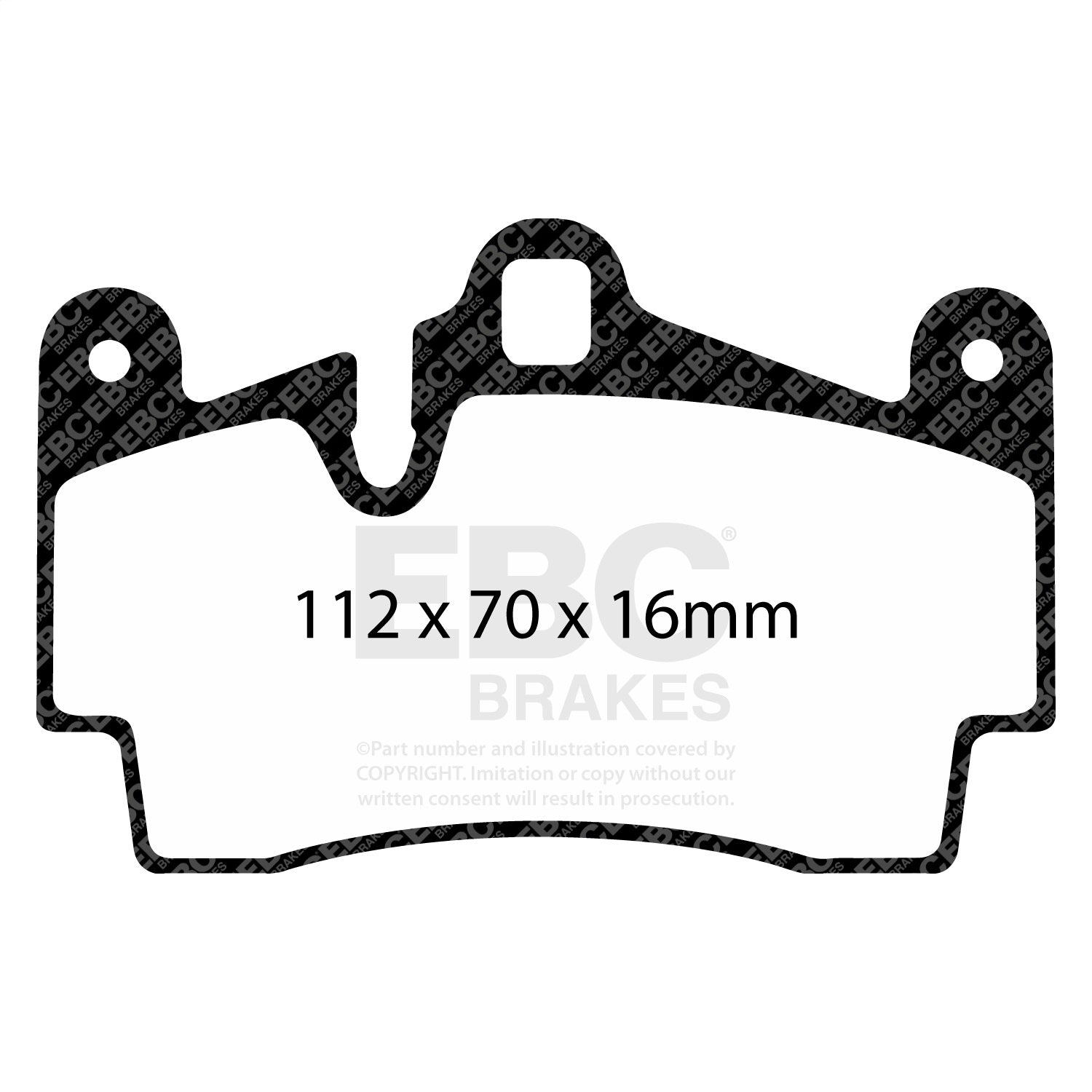 EBC Brakes ED91474 Truck/SUV Extra Duty Brake Pads EBC Brakes ED91474