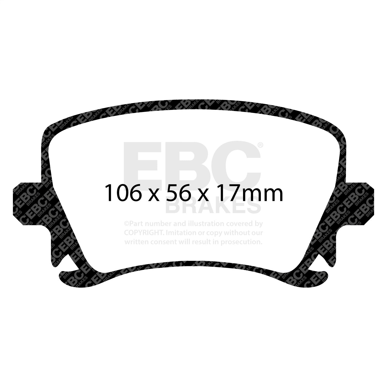 EBC Brakes DP31518C Redstuff Ceramic Low Dust Brake Pads EBC Brakes DP31518C
