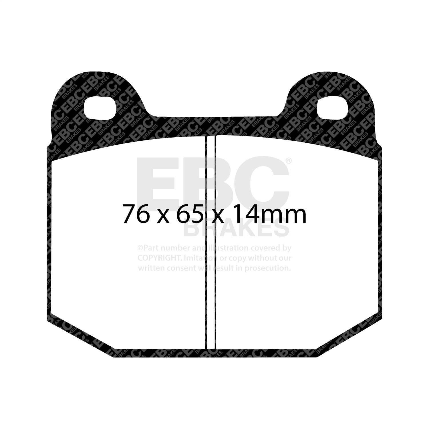 EBC Brakes DP91537 Orangestuff 9000 Series Race Brake Pads EBC Brakes DP91537