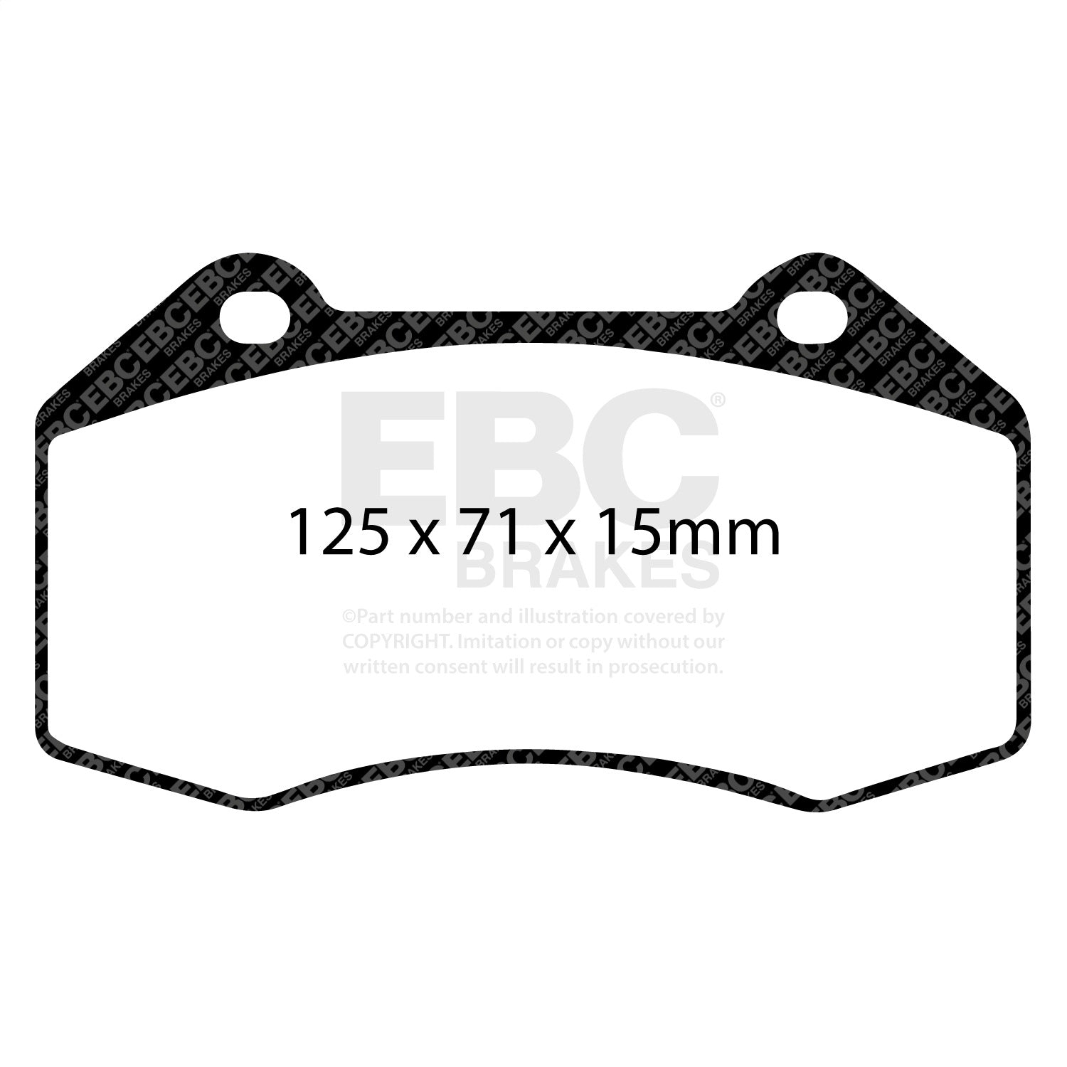 EBC Brakes Racing DP81539RP1 EBC RP-1 Race Brake Pads EBC Brakes Racing DP81539RP1