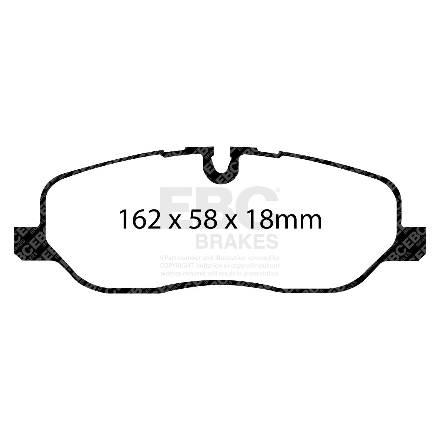 EBC Brakes DP71541 7000 Series Greenstuff Low Dust Truck/SUV Brake Pads EBC Brakes DP71541