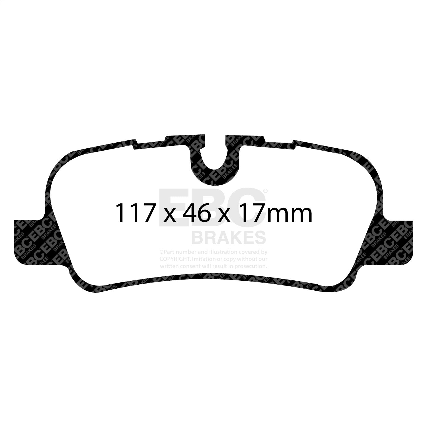 EBC Brakes ED91542 Truck/SUV Extra Duty Brake Pads EBC Brakes ED91542