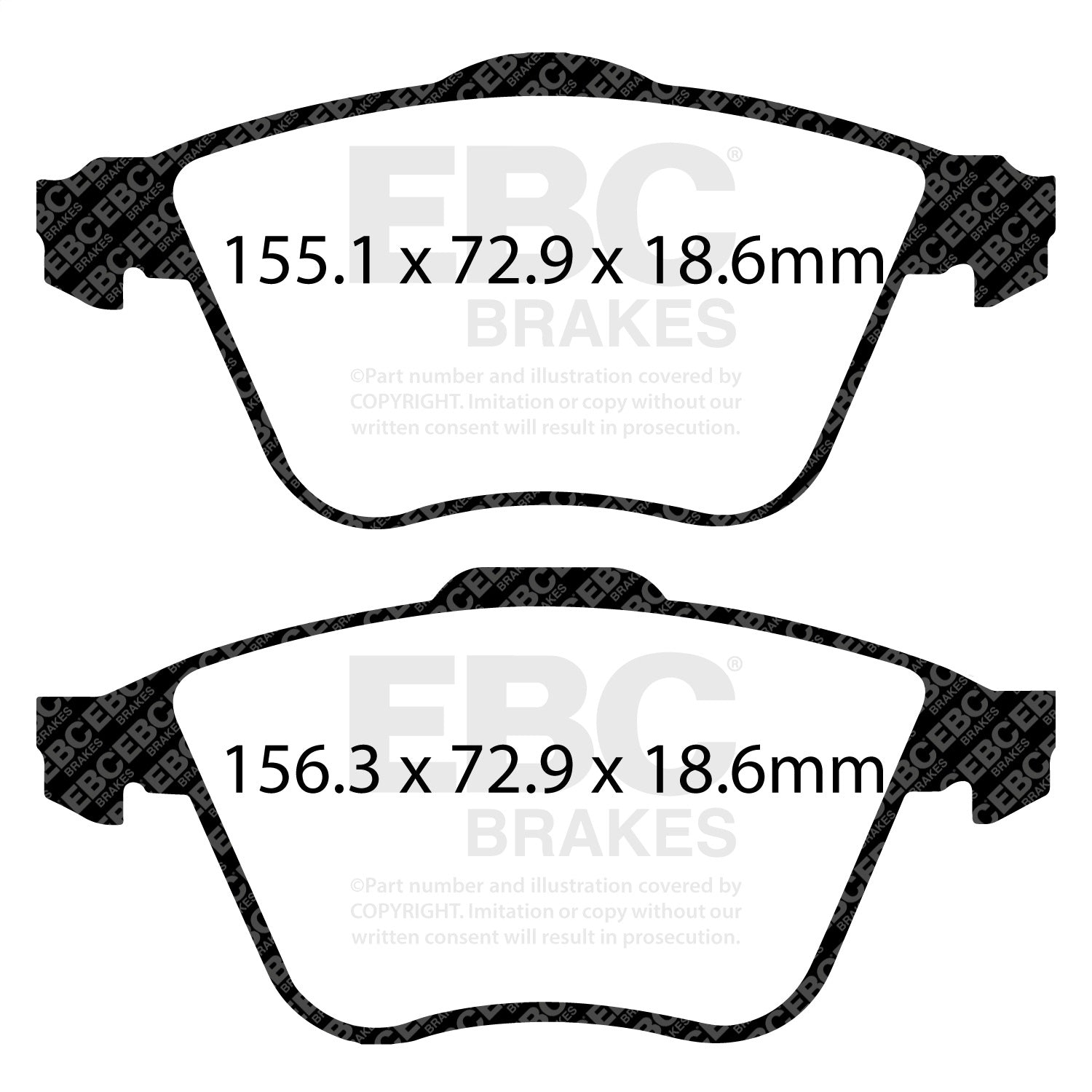 EBC Brakes DP91574 Orangestuff 9000 Series Race Brake Pads EBC Brakes DP91574