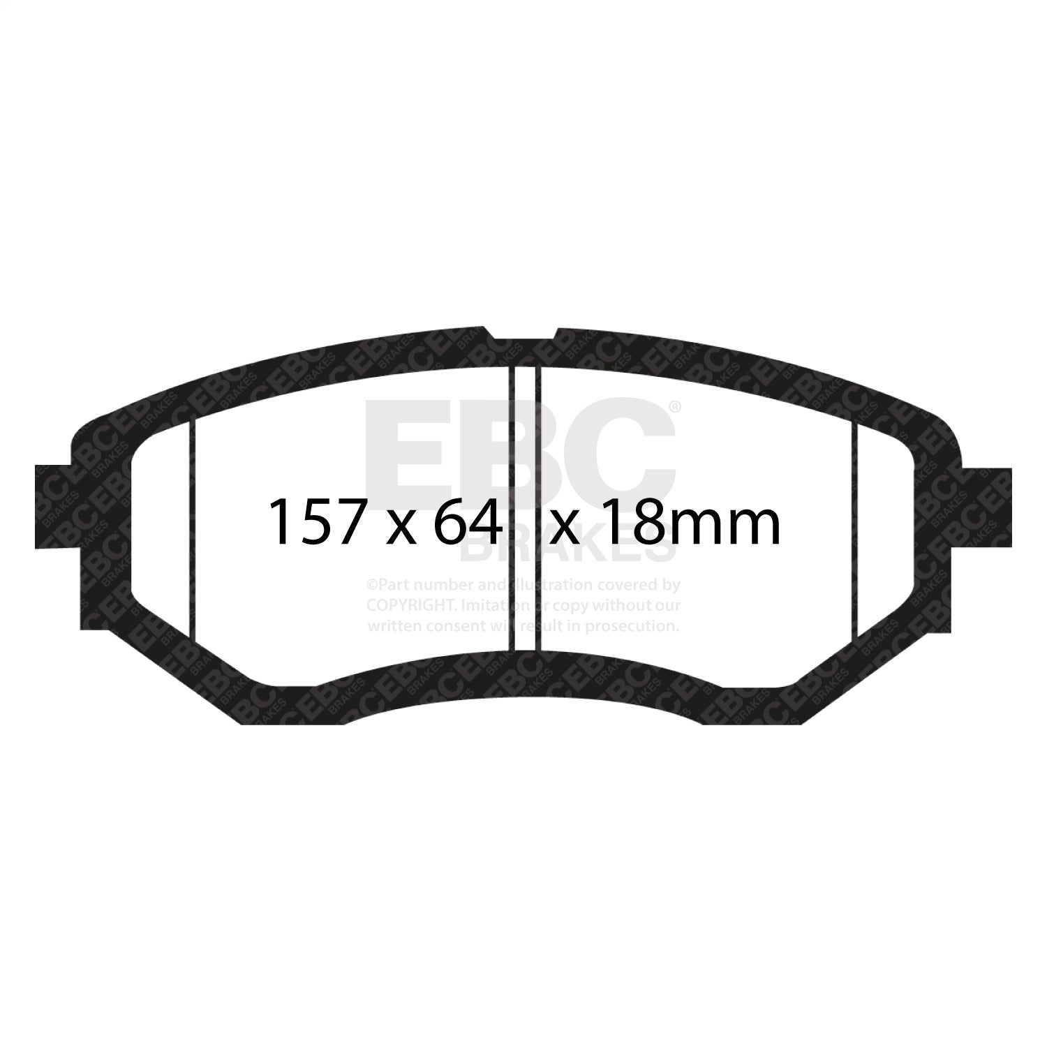 EBC Brakes ED91583 Truck/SUV Extra Duty Brake Pads EBC Brakes ED91583