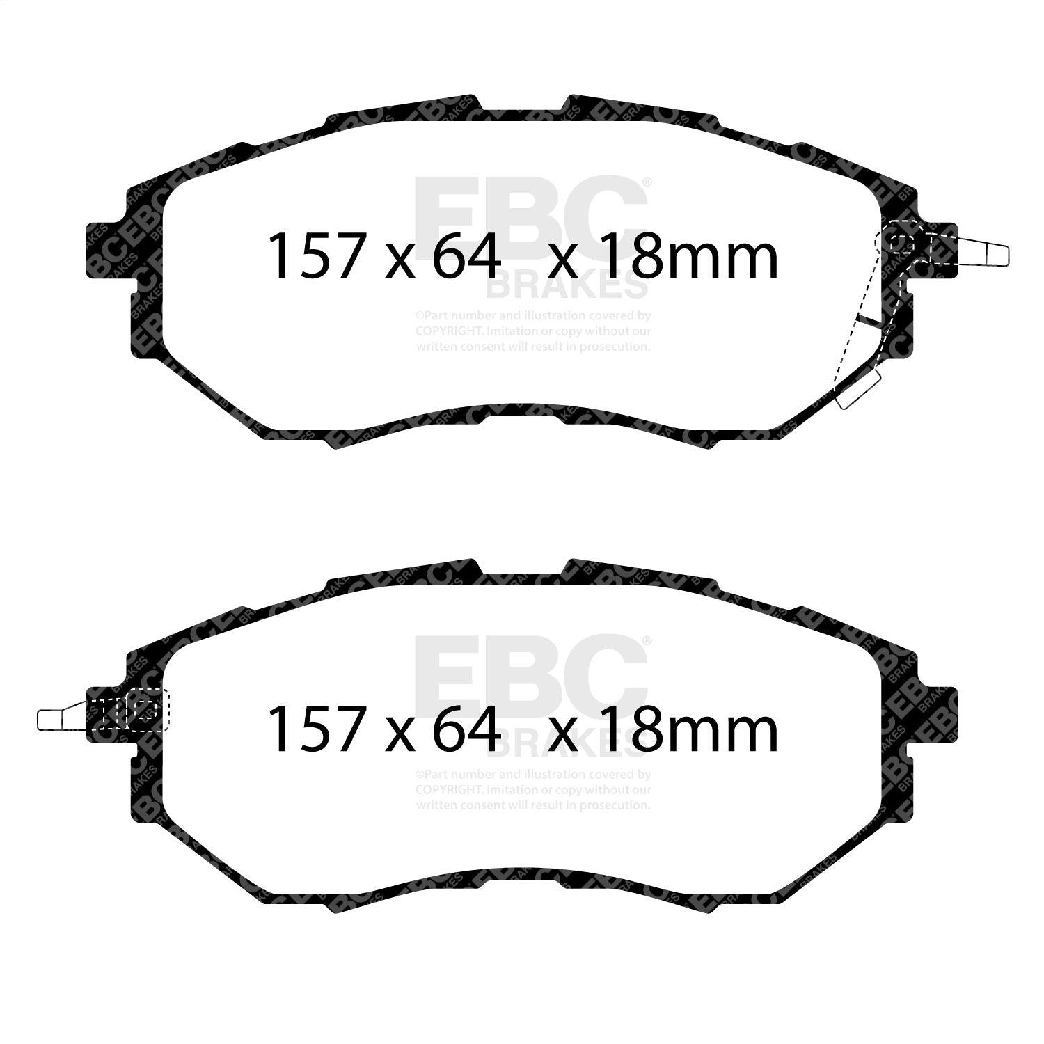 EBC Brakes DP31583C Redstuff Ceramic Low Dust Brake Pads EBC Brakes DP31583C