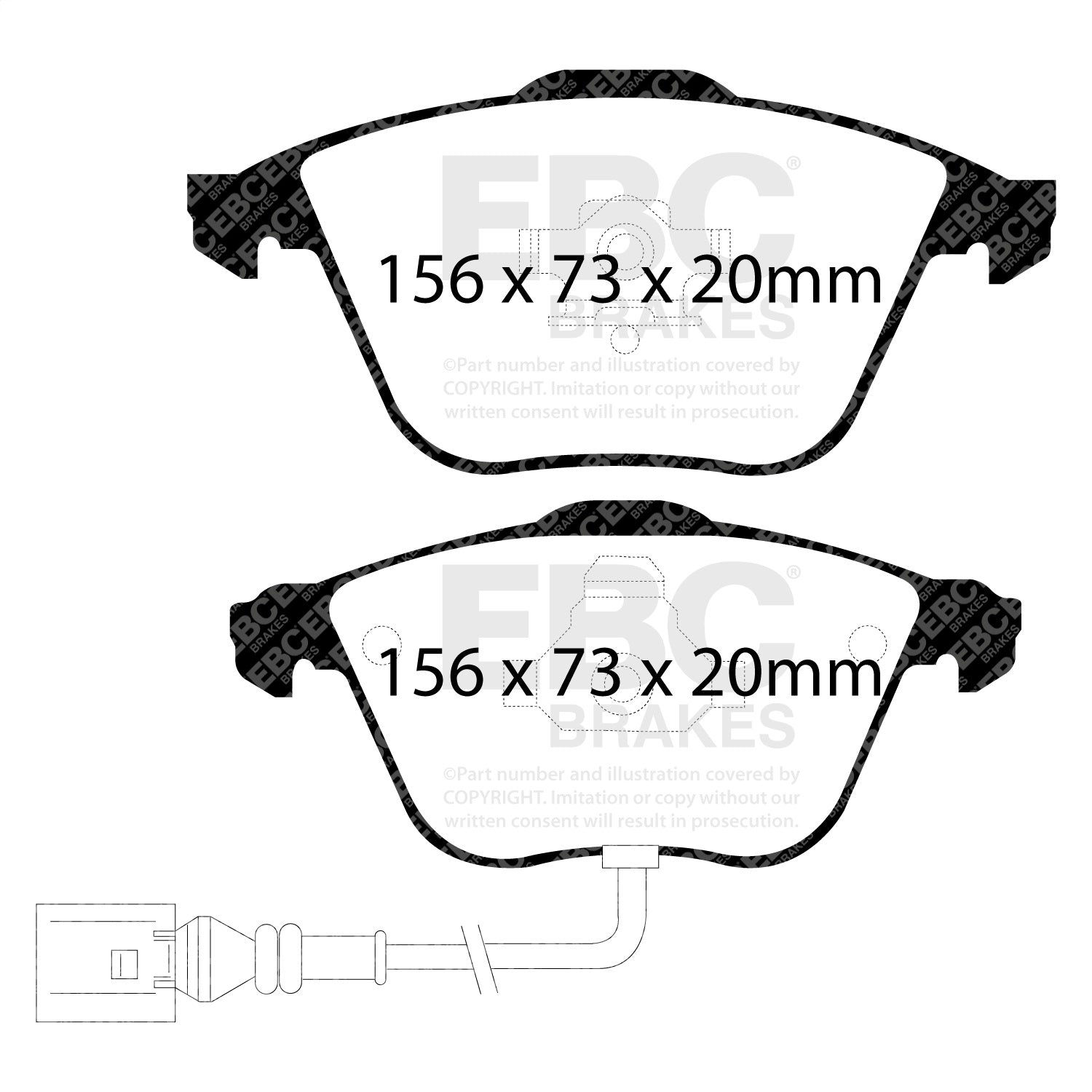 EBC Brakes Racing DP81594RP1 EBC RP-1 Race Brake Pads EBC Brakes Racing DP81594RP1