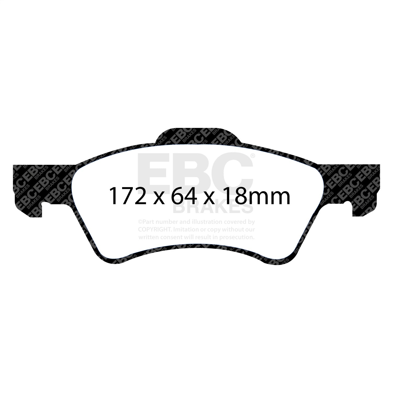 EBC Brakes DP71613 7000 Series Greenstuff Low Dust Truck/SUV Brake Pads EBC Brakes DP71613