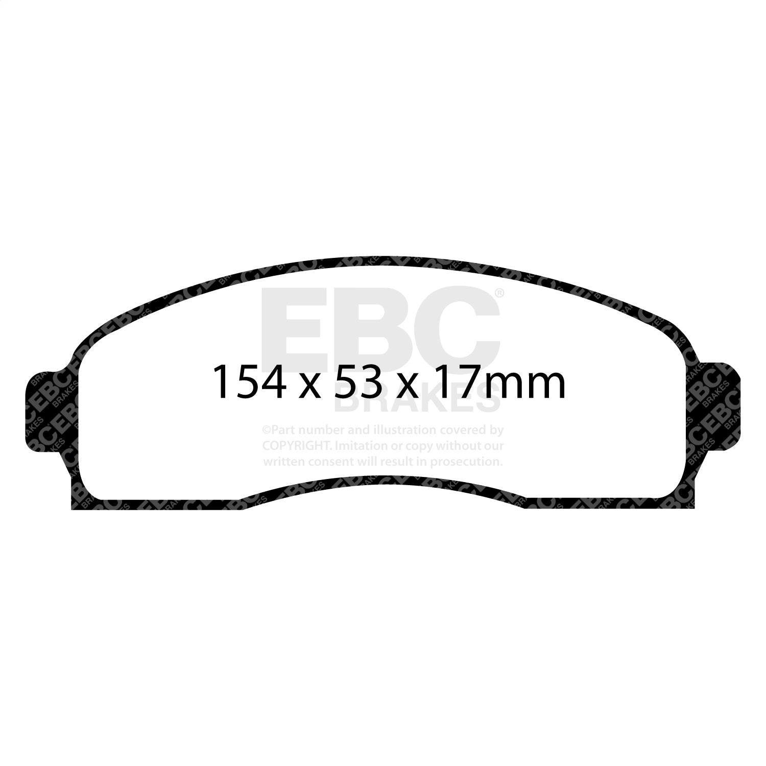 EBC Brakes ED91617 Truck/SUV Extra Duty Brake Pads EBC Brakes ED91617
